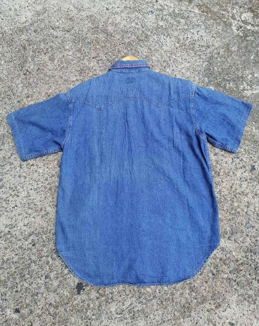Designer Sereno Denim Buttons Shirt Size M / US 6-8 / IT 42-44 - 4 Thumbnail