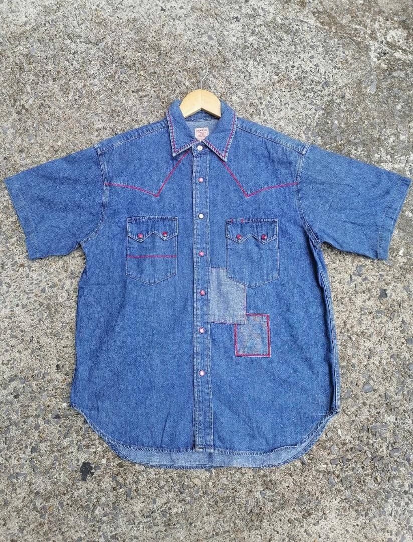 Designer Sereno Denim Buttons Shirt Size M / US 6-8 / IT 42-44 - 1 Thumbnail