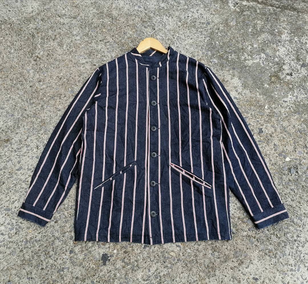 Designer Selvedge Styles Denim Button Jacket Size US M / EU 48-50 / 2 - 1 Thumbnail