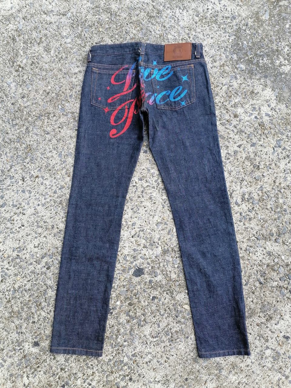image of Ozone Community Japan Brand Denim Jeans in Dark Denim, Women's (Size 28)