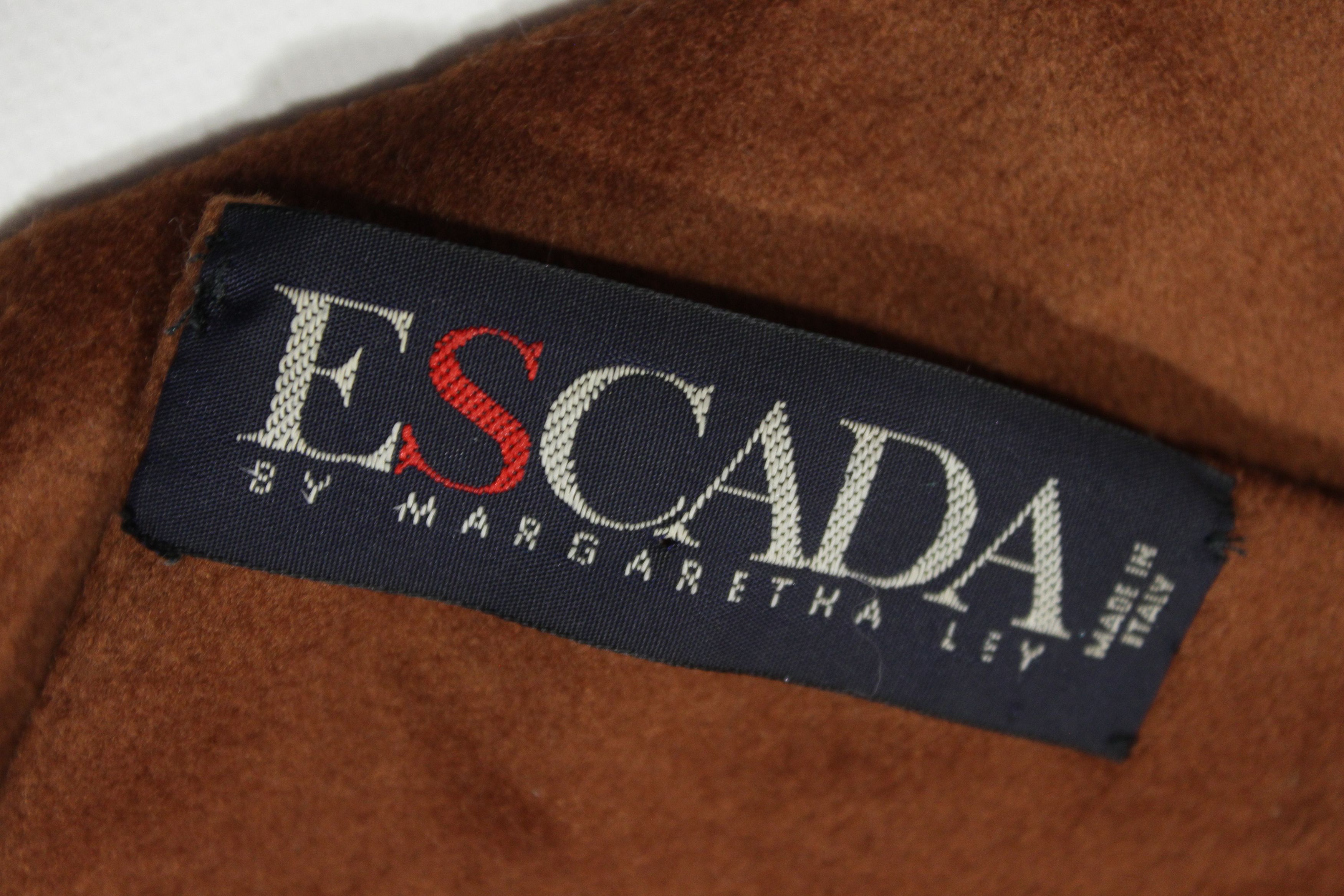 Escada 90S Paisley Wool Scarf Vintage Size ONE SIZE - 9 Thumbnail