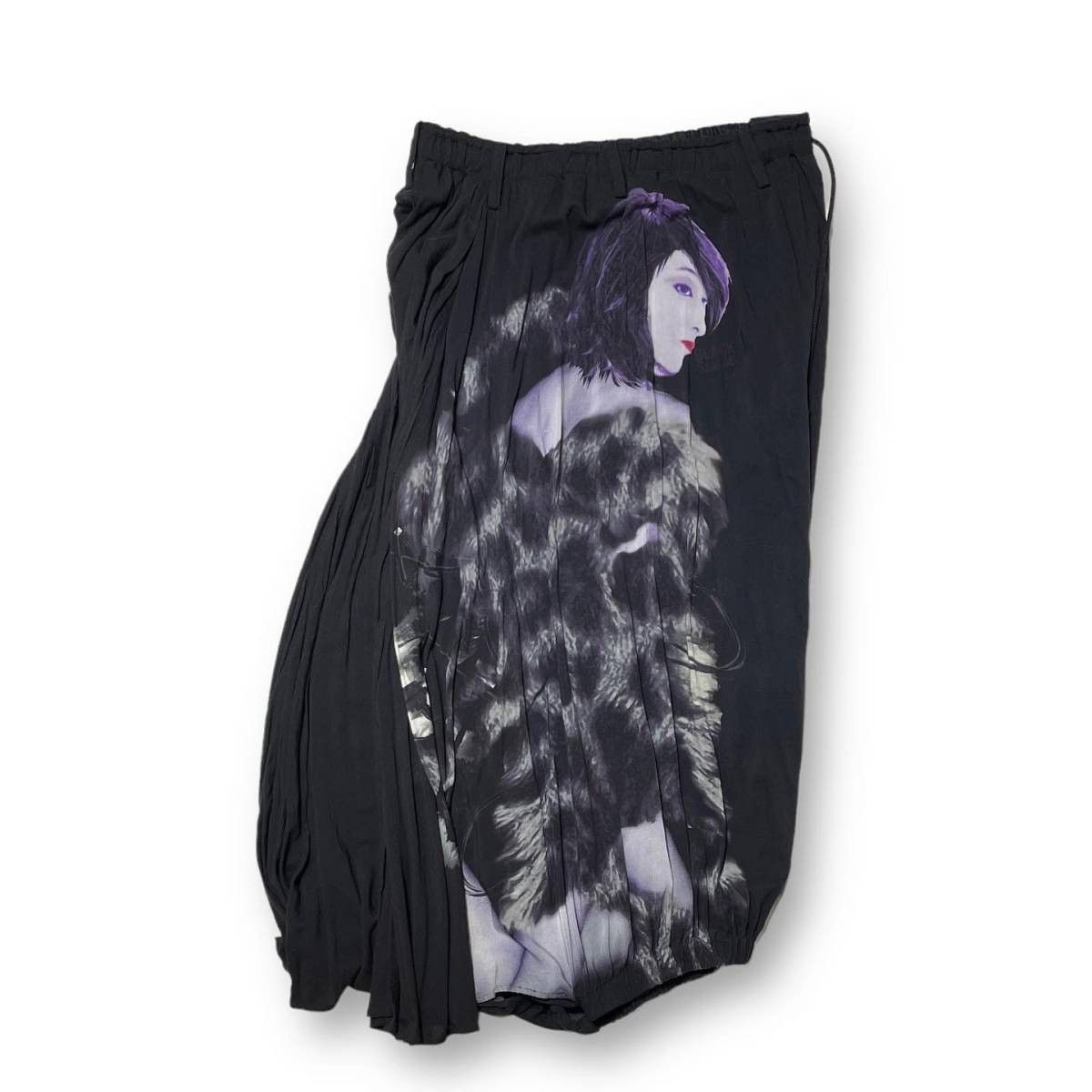 Yohji Yamamoto Yohji Yamamoto black Scandal 19ss Printed karasu  