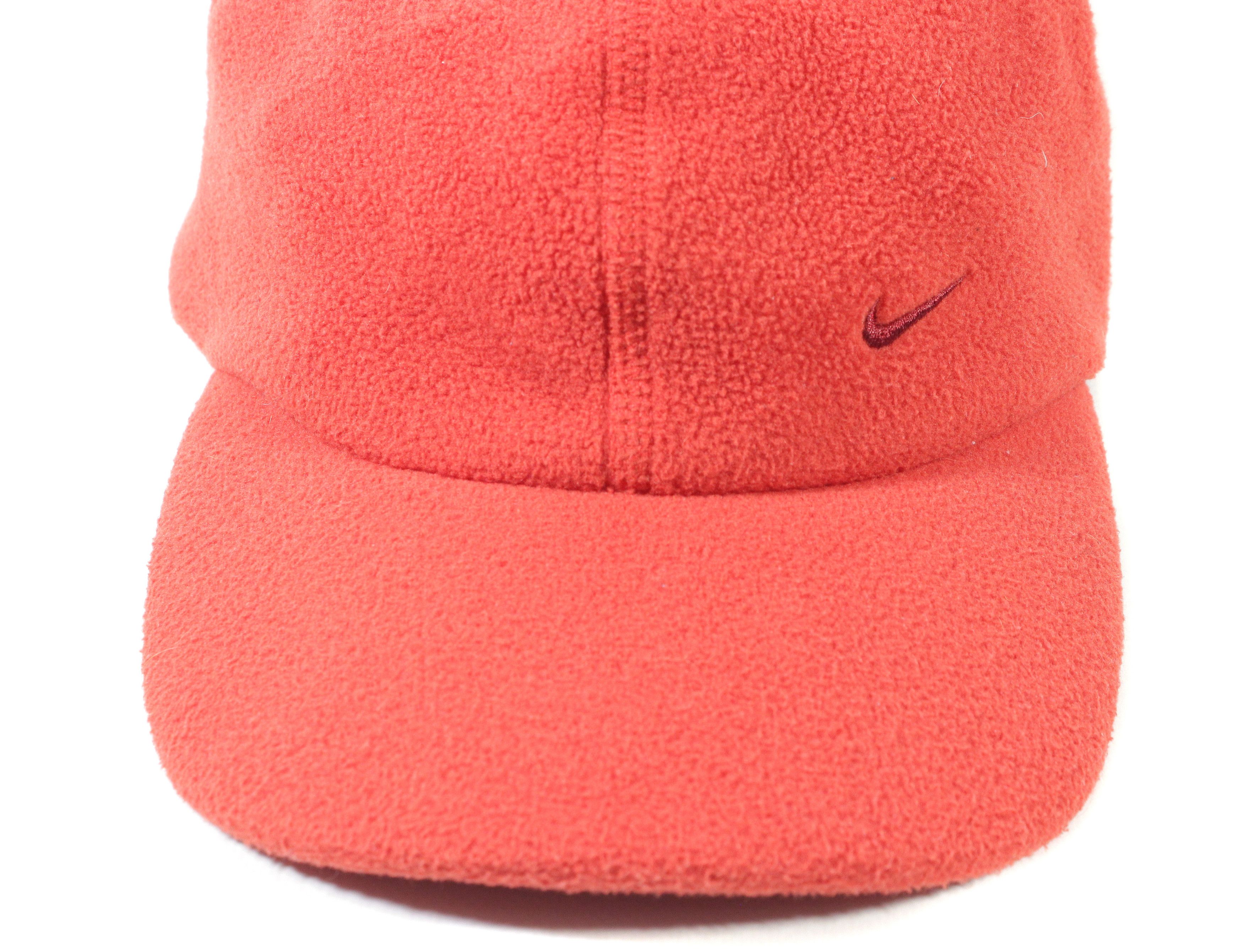 Nike 90S Swoosh Logo Fleece Hat Size ONE SIZE - 5 Thumbnail