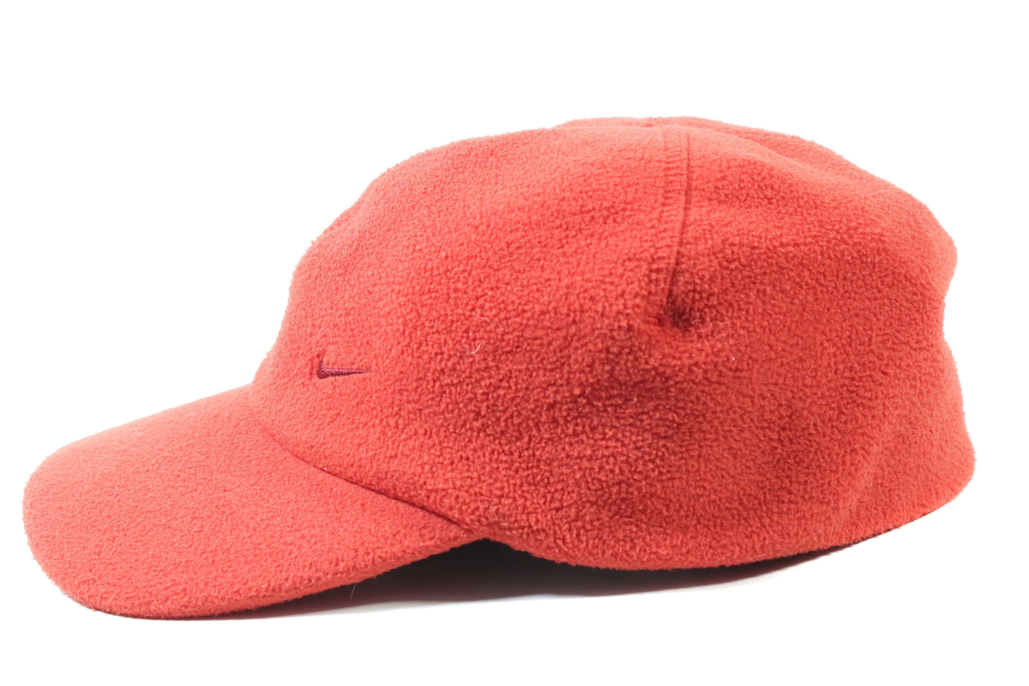 Nike 90S Swoosh Logo Fleece Hat Size ONE SIZE - 2 Thumbnail