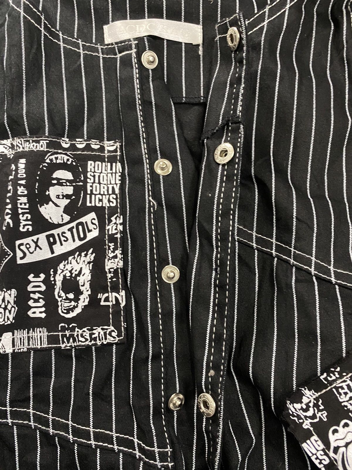 AC/DC × Seditionaries DOPE Ladies Jumpsuit ACDC RAG Printed Vintage Rock Band Size 22" - 3 Thumbnail