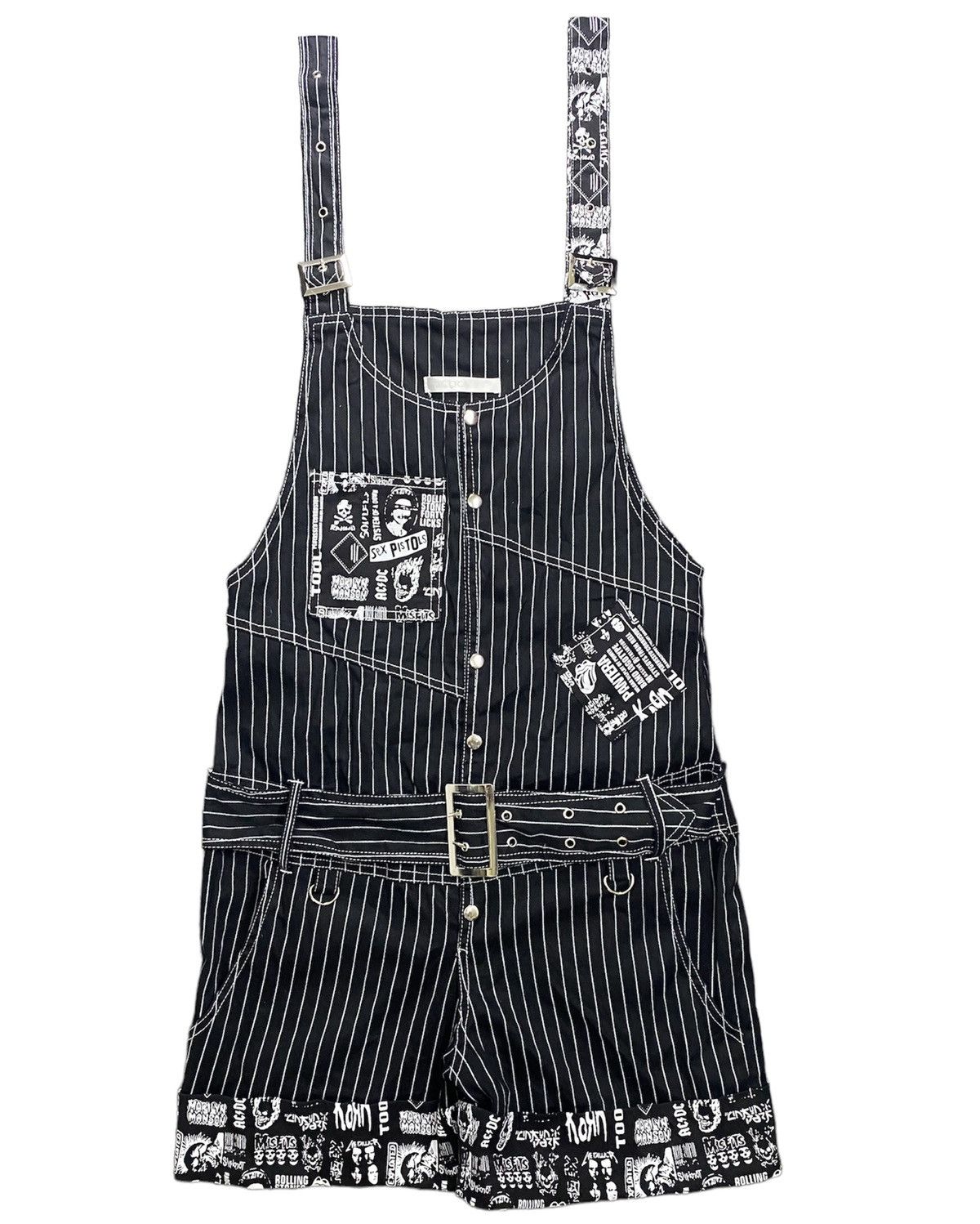 AC/DC × Seditionaries DOPE Ladies Jumpsuit ACDC RAG Printed Vintage Rock Band Size 22" - 1 Thumbnail