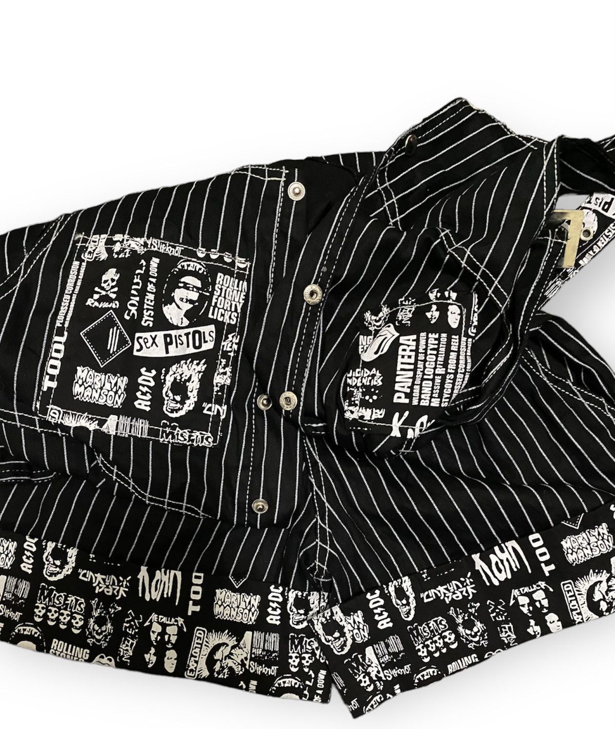 AC/DC × Seditionaries DOPE Ladies Jumpsuit ACDC RAG Printed Vintage Rock Band Size 22" - 8 Thumbnail