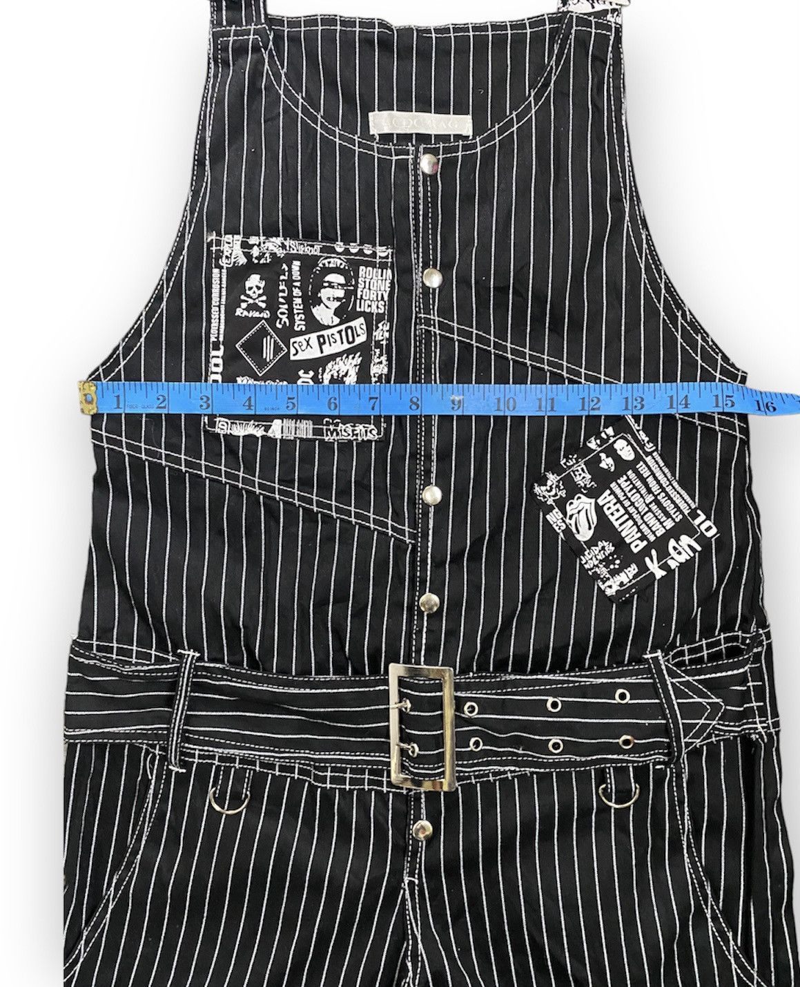AC/DC × Seditionaries DOPE Ladies Jumpsuit ACDC RAG Printed Vintage Rock Band Size 22" - 5 Thumbnail