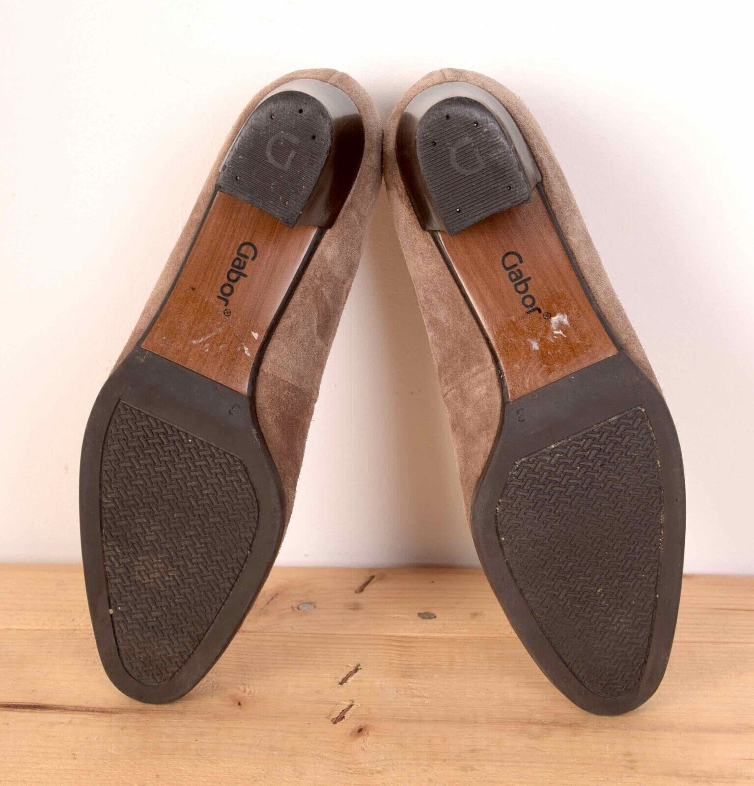Other × Vintage GABOR Women's Suede Leather Heels Shoes EUR 35,5 UK 3 US 5 Size US 5 / IT 35 - 5 Thumbnail