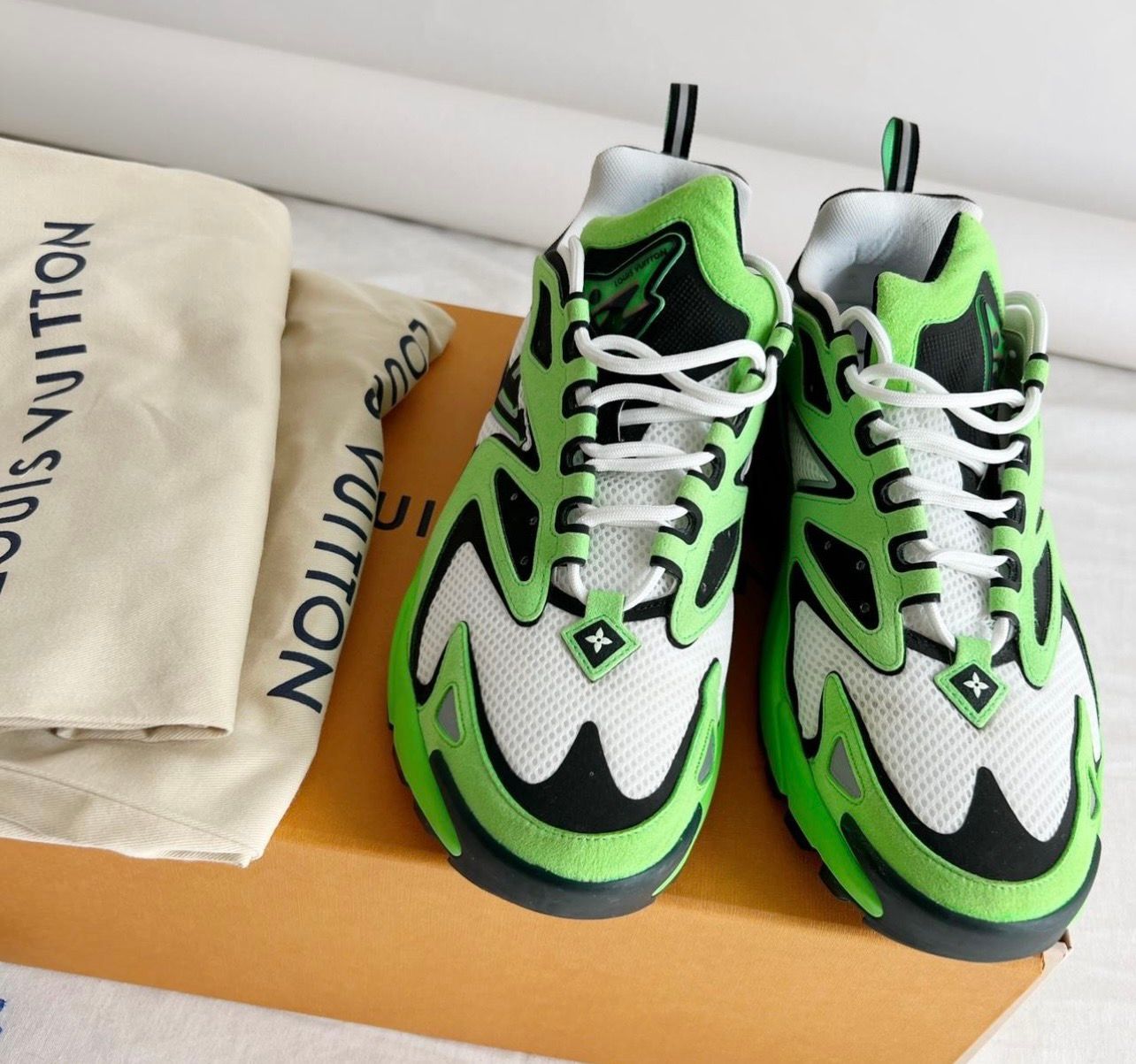 Louis Vuitton Louis Vuitton Runner Tactic Sneaker in 'vert' Green SS22