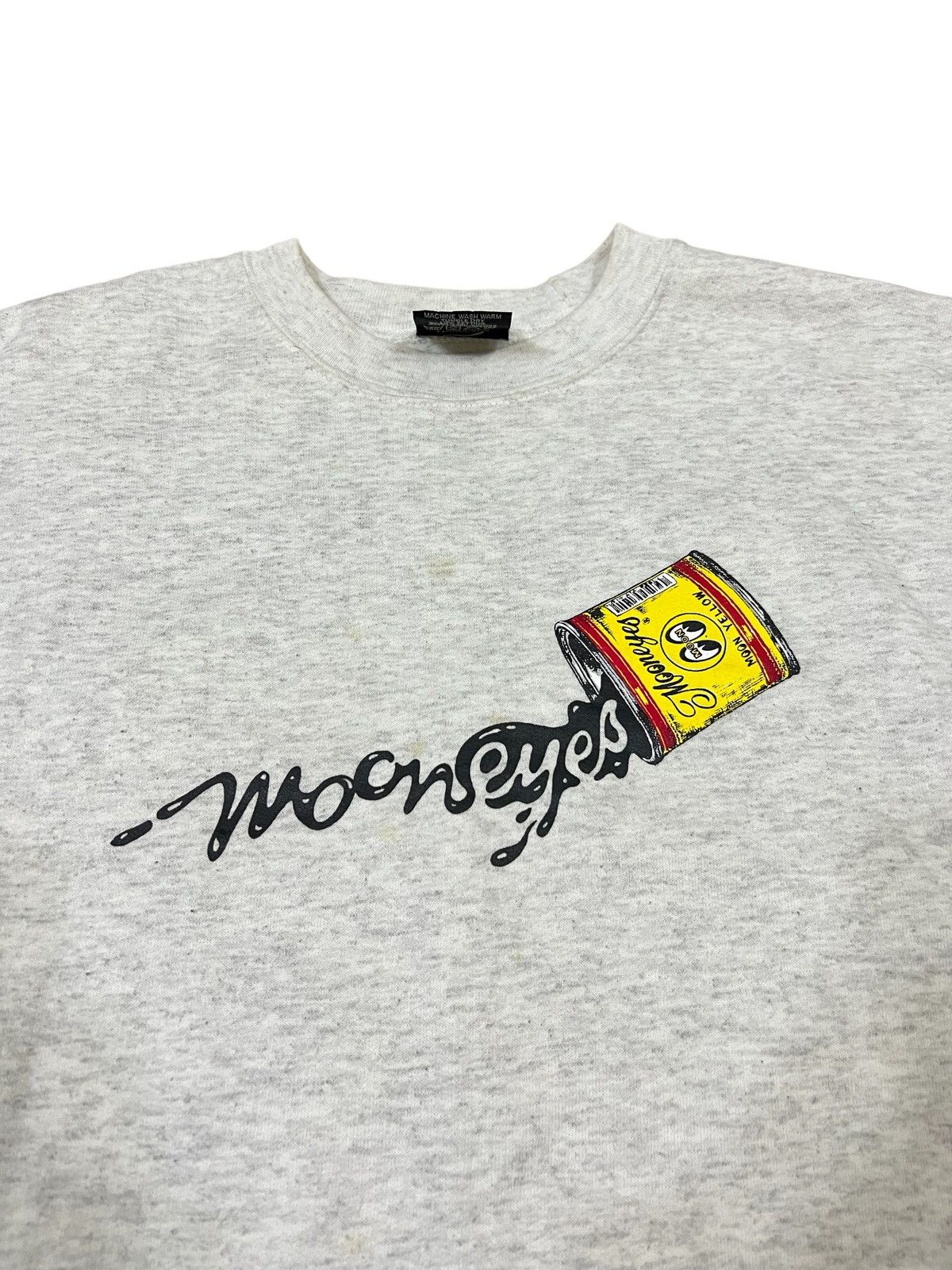 Vintage 1990s Mooneyes "Campbell Soup" Warhol Rockabilly Sweater Size US M / EU 48-50 / 2 - 1 Thumbnail