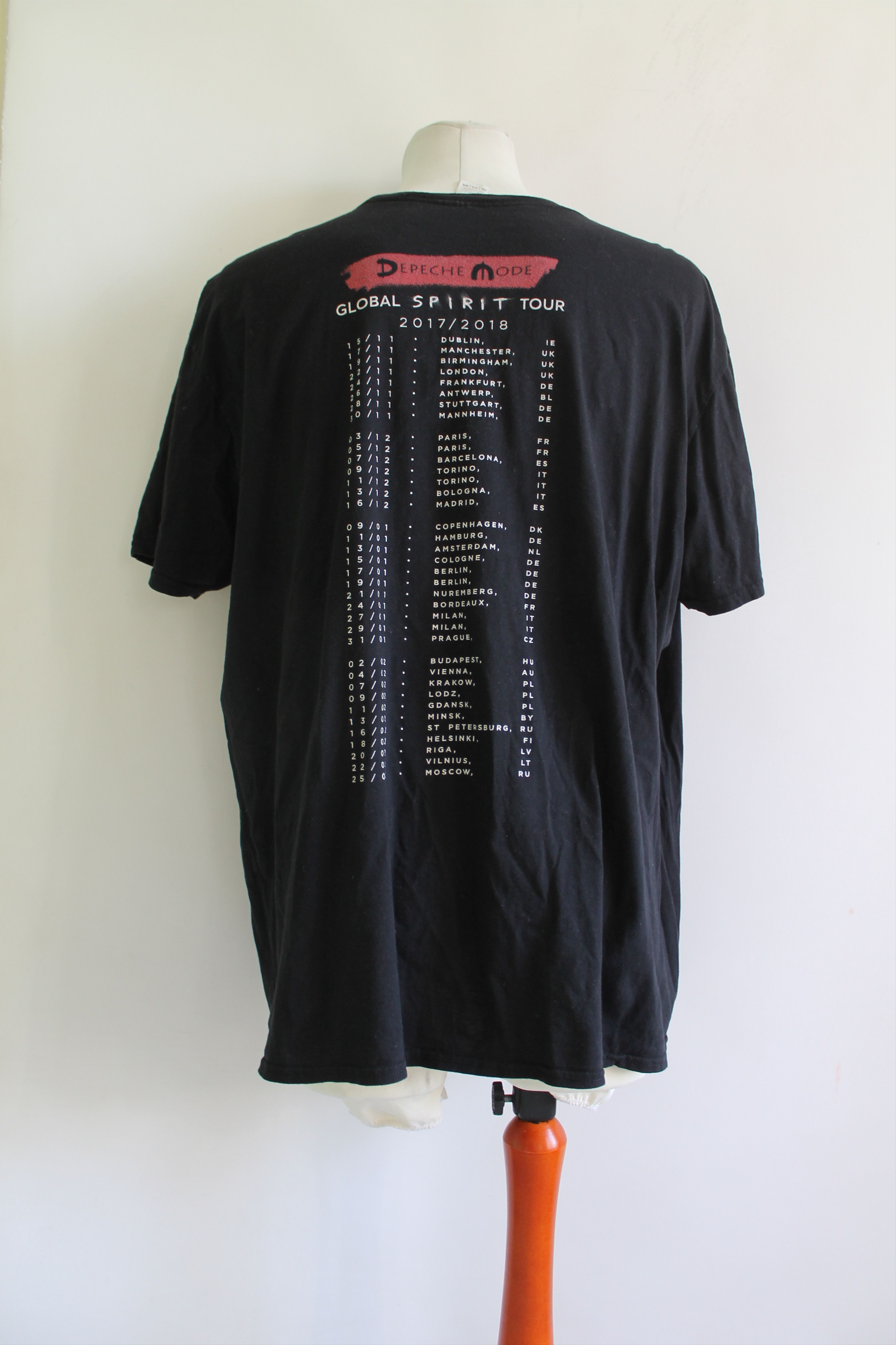 Band Tees 2017 / 2018 Depeche Mode Spirit Tour t shirt tee Size US XXL / EU 58 / 5 - 4 Thumbnail
