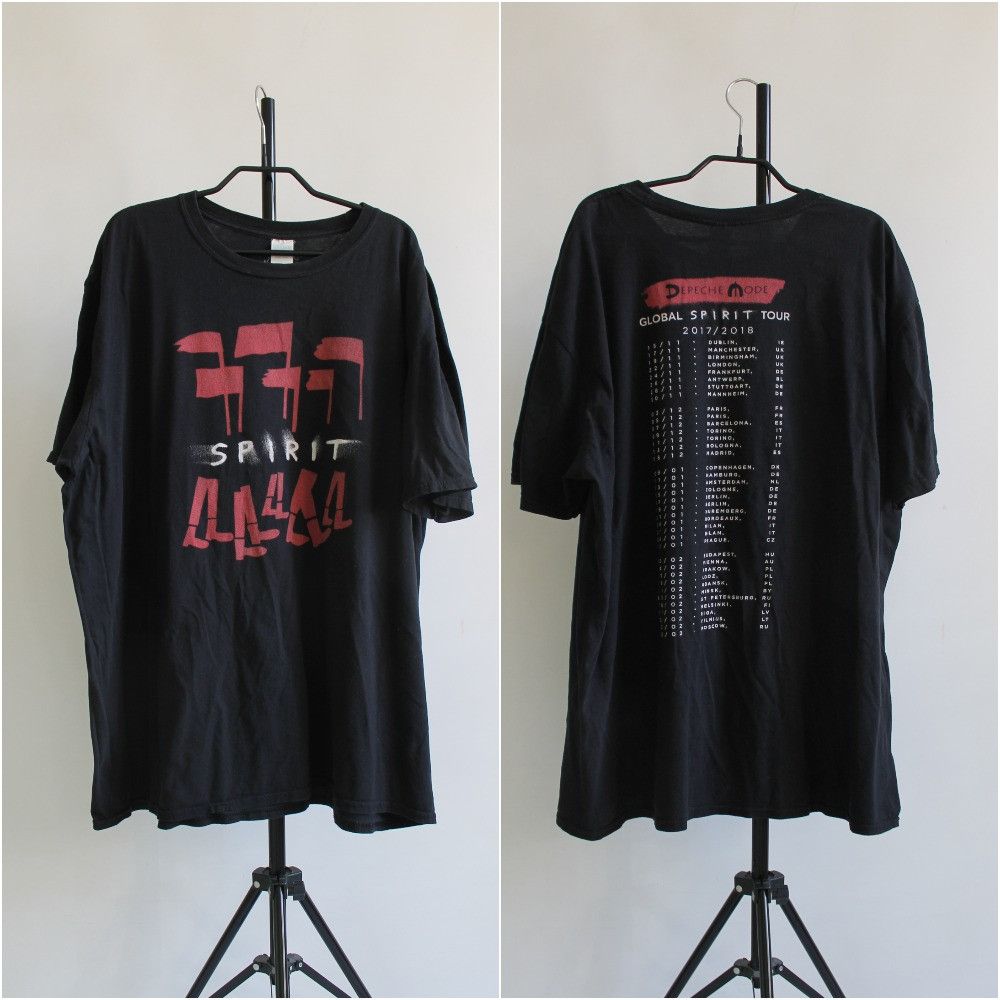 Band Tees 2017 / 2018 Depeche Mode Spirit Tour t shirt tee Size US XXL / EU 58 / 5 - 1 Thumbnail