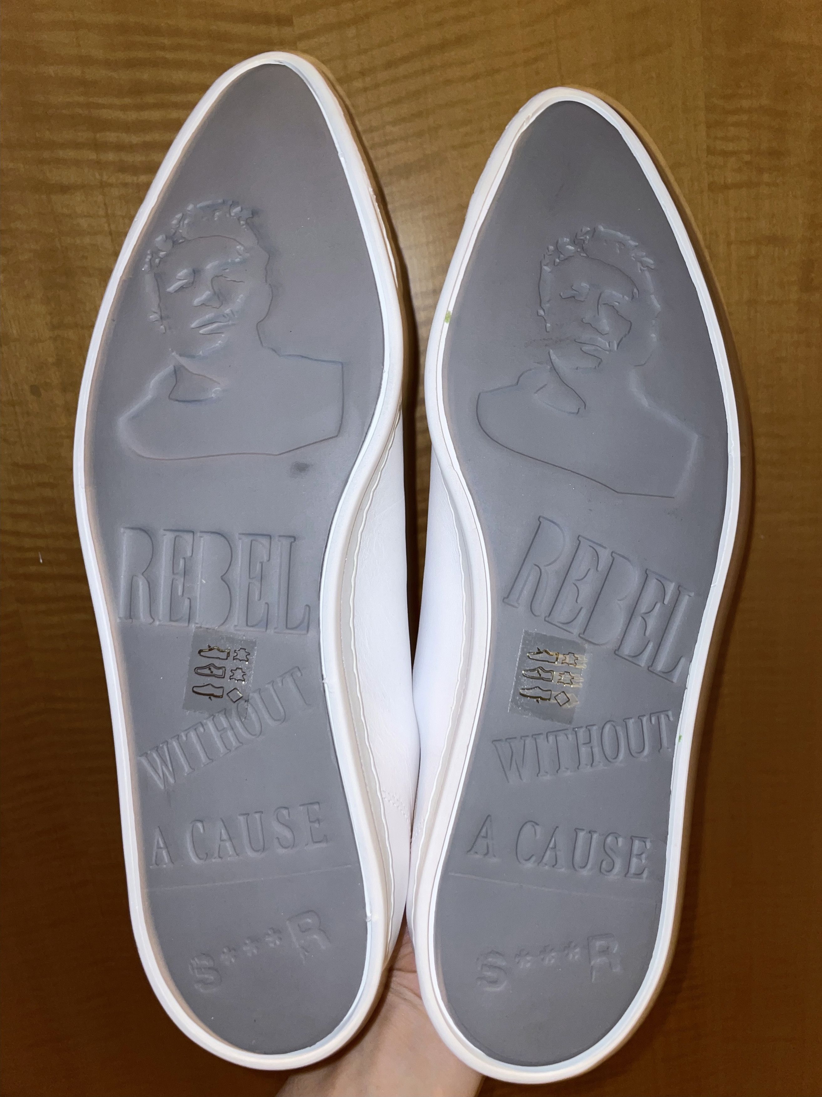 SWEAR London FINAL DROP SILVER LEATHER PIPING POINTED TOE SHOES Size US 11 / EU 44 - 5 Thumbnail
