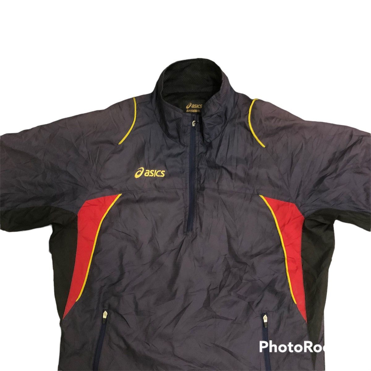 Asics Asics short sleeve nylon windbreaker Size US M / EU 48-50 / 2 - 2 Thumbnail