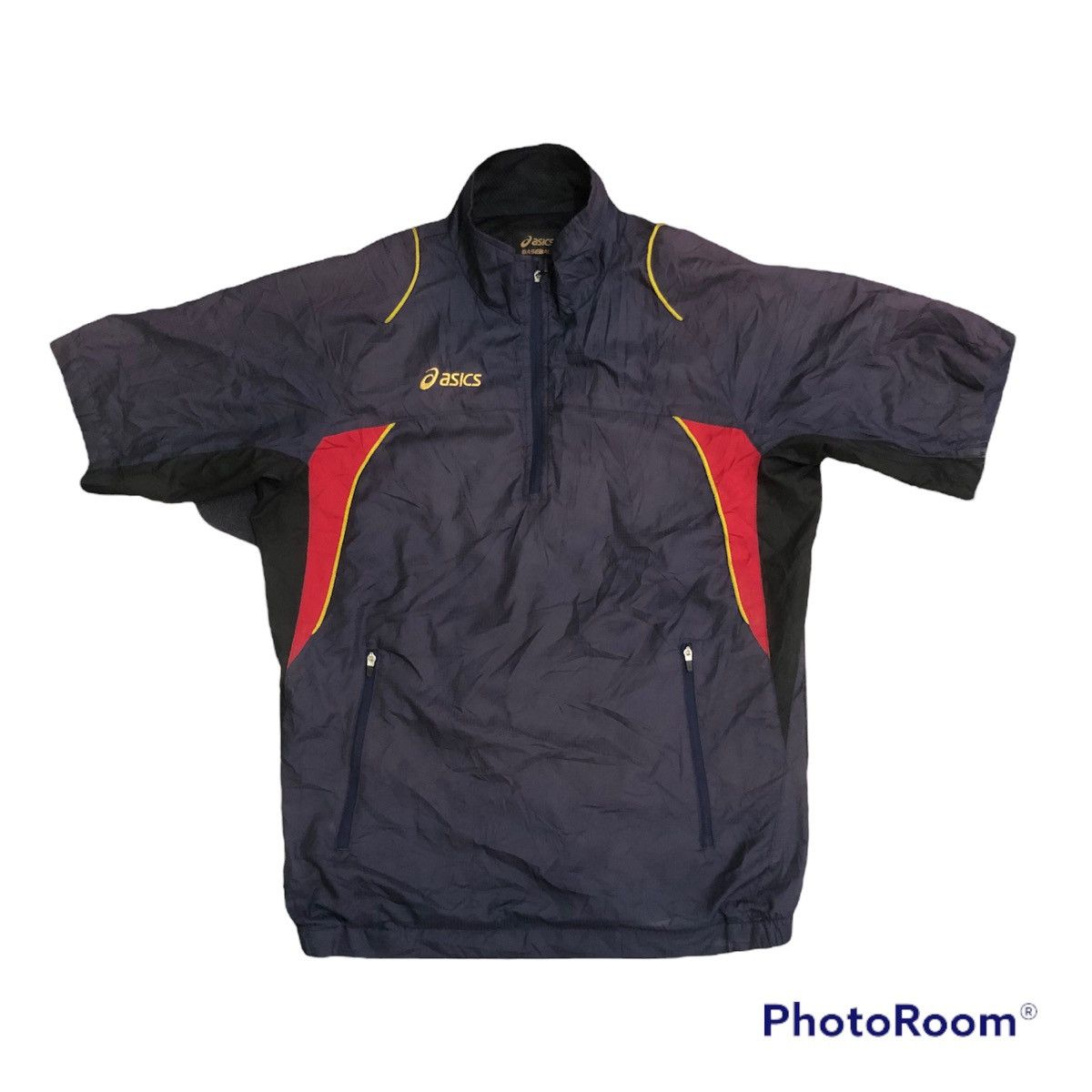 Asics Asics short sleeve nylon windbreaker Size US M / EU 48-50 / 2 - 1 Thumbnail