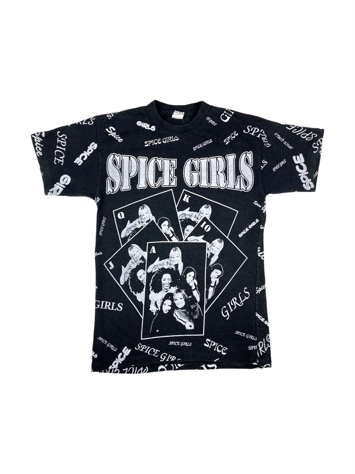 Band Tees × Vintage Rare! Early 90’s Vintage Spice Girls T Shirt Full Print Size US S / EU 44-46 / 1 - 1 Thumbnail