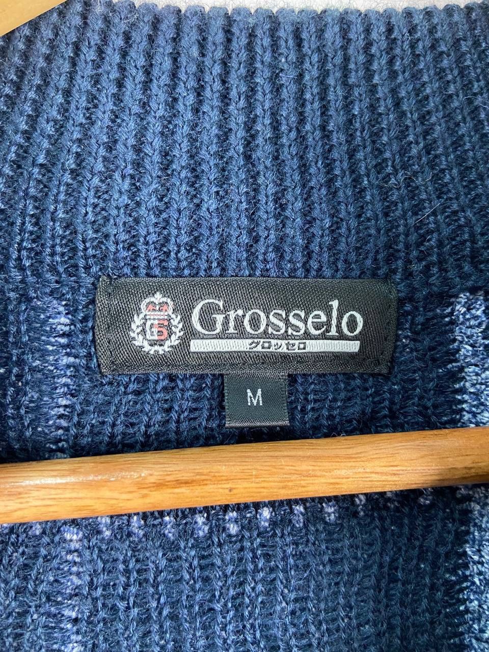 Aran Isles Knitwear × Vintage Vintage Pullover Half Zip Patchwork Knitwear Sweater Wool Size US M / EU 48-50 / 2 - 4 Thumbnail