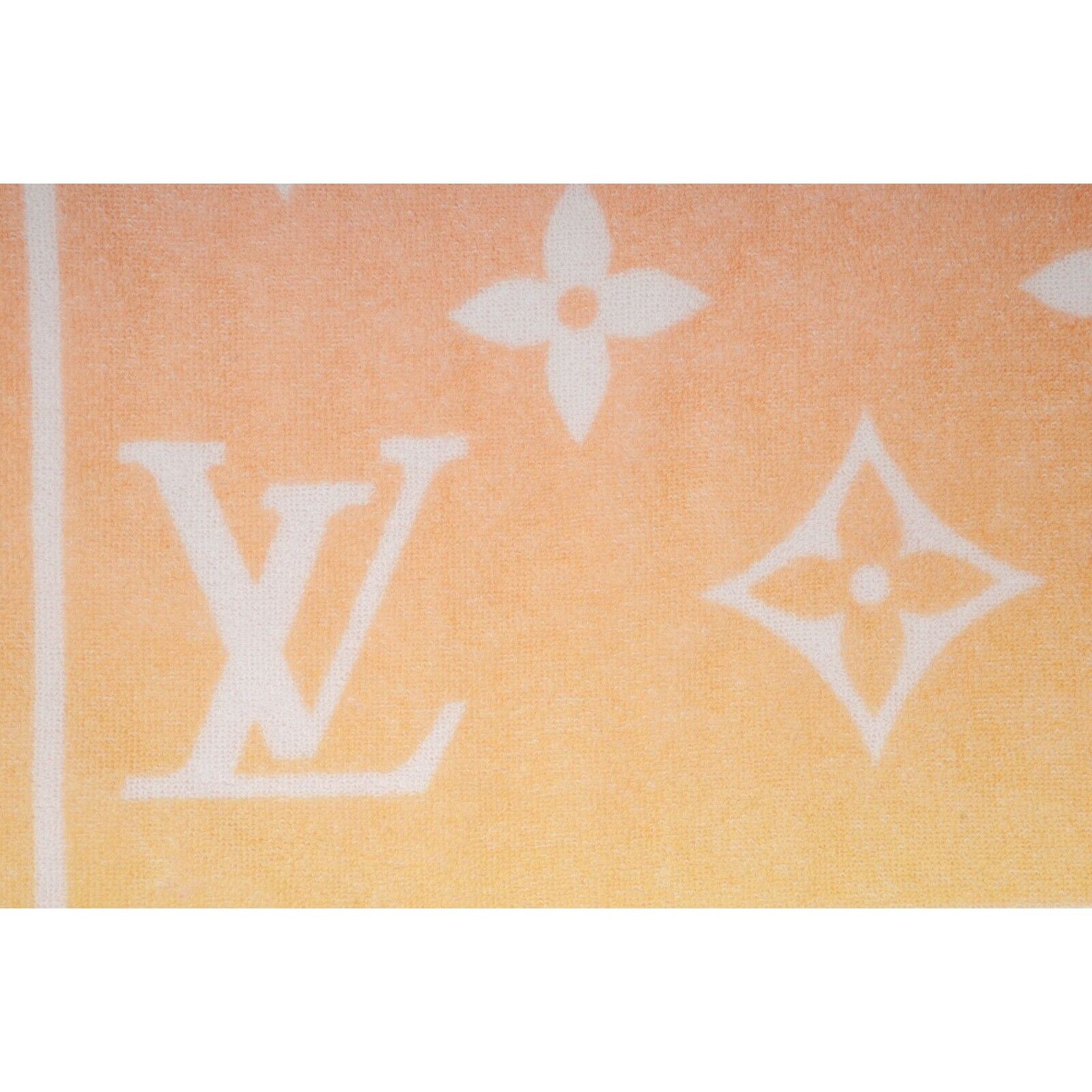 Louis Vuitton Beach Bath Towel Pink Yellow Drap De Bain Monogram Size ONE SIZE - 5 Thumbnail