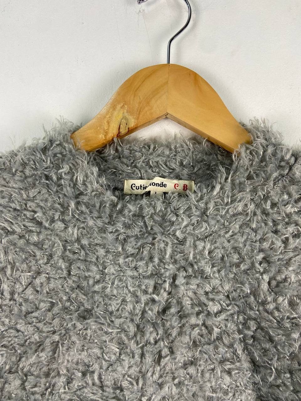 Aran Isles Knitwear Vintage Cutie Blonde Mohair Fur Sweater Sweatshirt Size L / US 10 / IT 46 - 5 Thumbnail