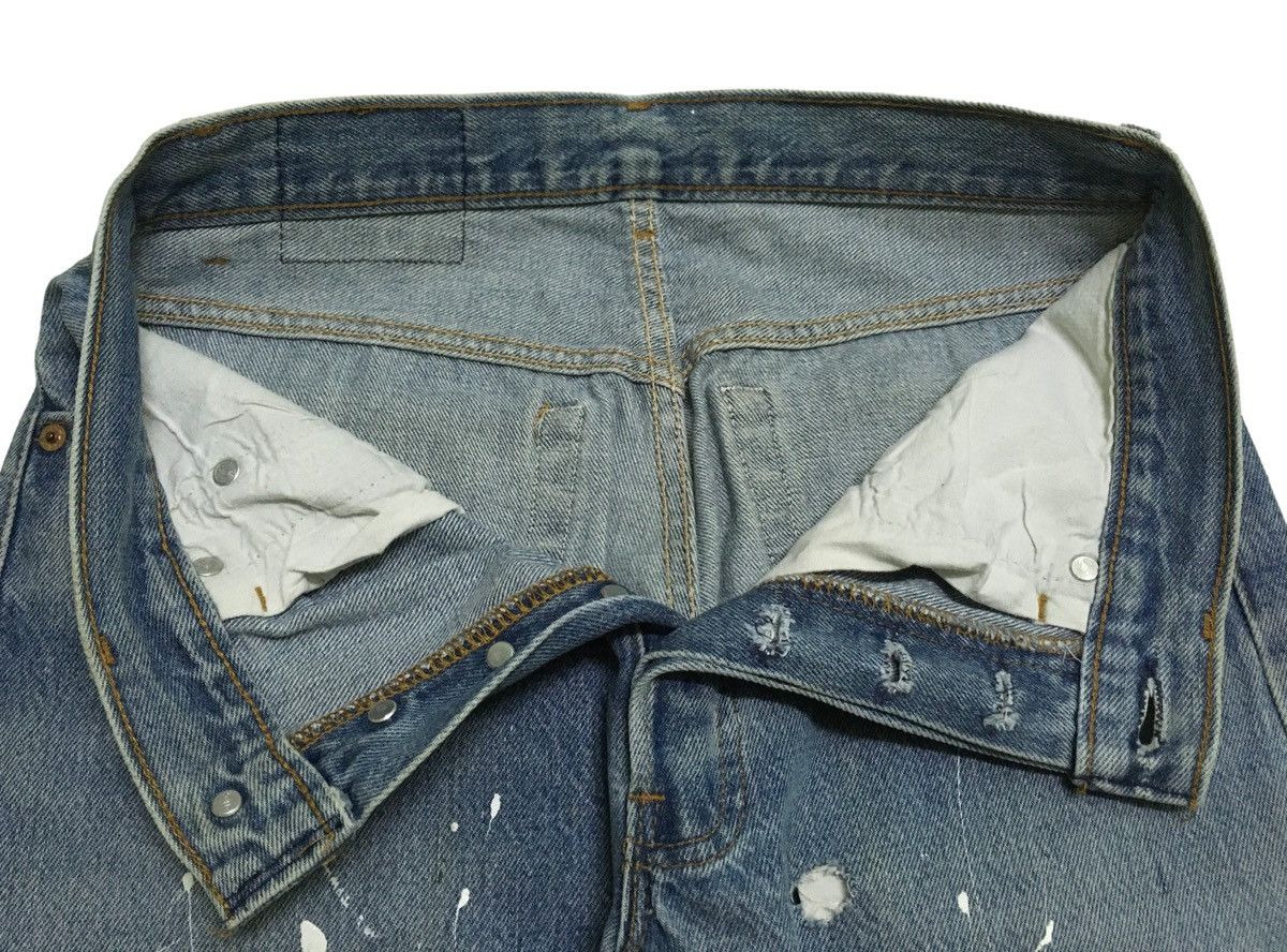 Levi's × Vintage Rare Deaign Vintage Levis Lot 501 Painting Jeans 1990s Size US 30 / EU 46 - 8 Thumbnail