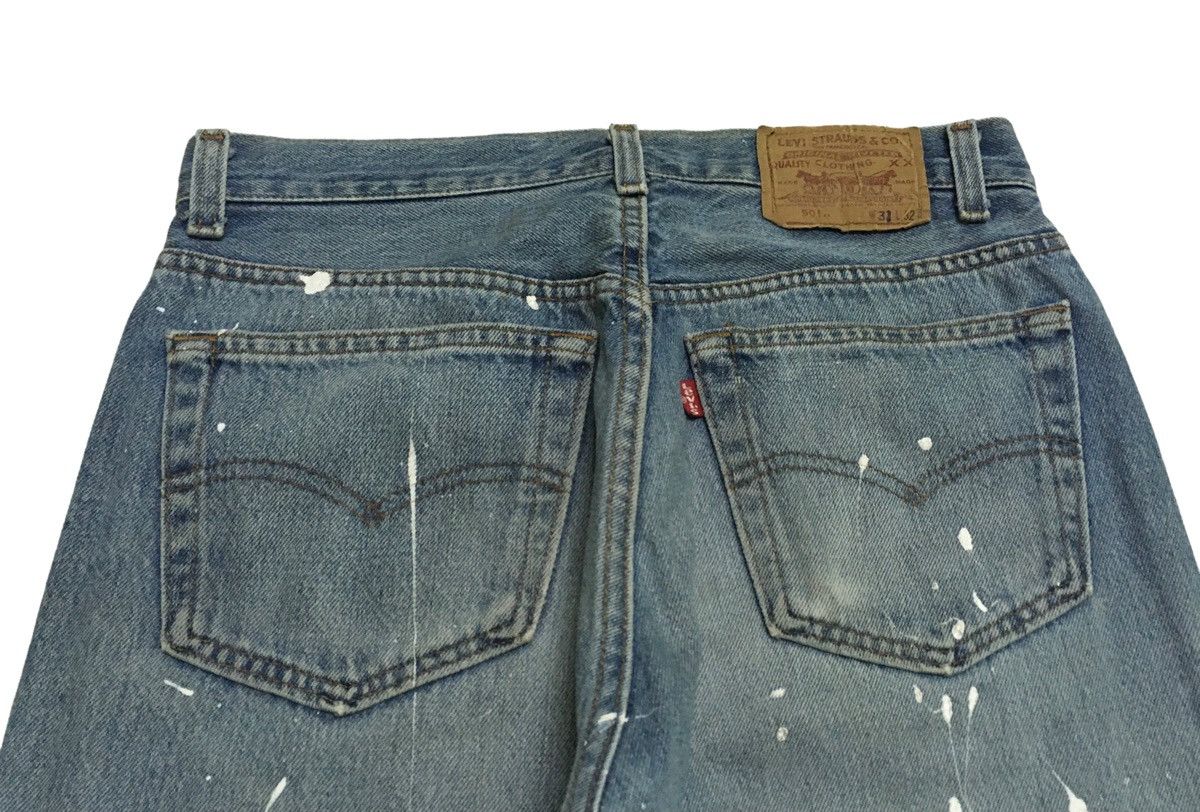 Levi's × Vintage Rare Deaign Vintage Levis Lot 501 Painting Jeans 1990s Size US 30 / EU 46 - 4 Thumbnail
