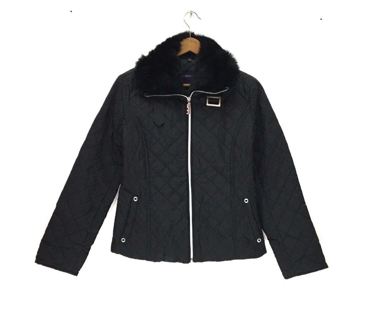 MCM Nice Design Zipped Up Faux Fur Jacket