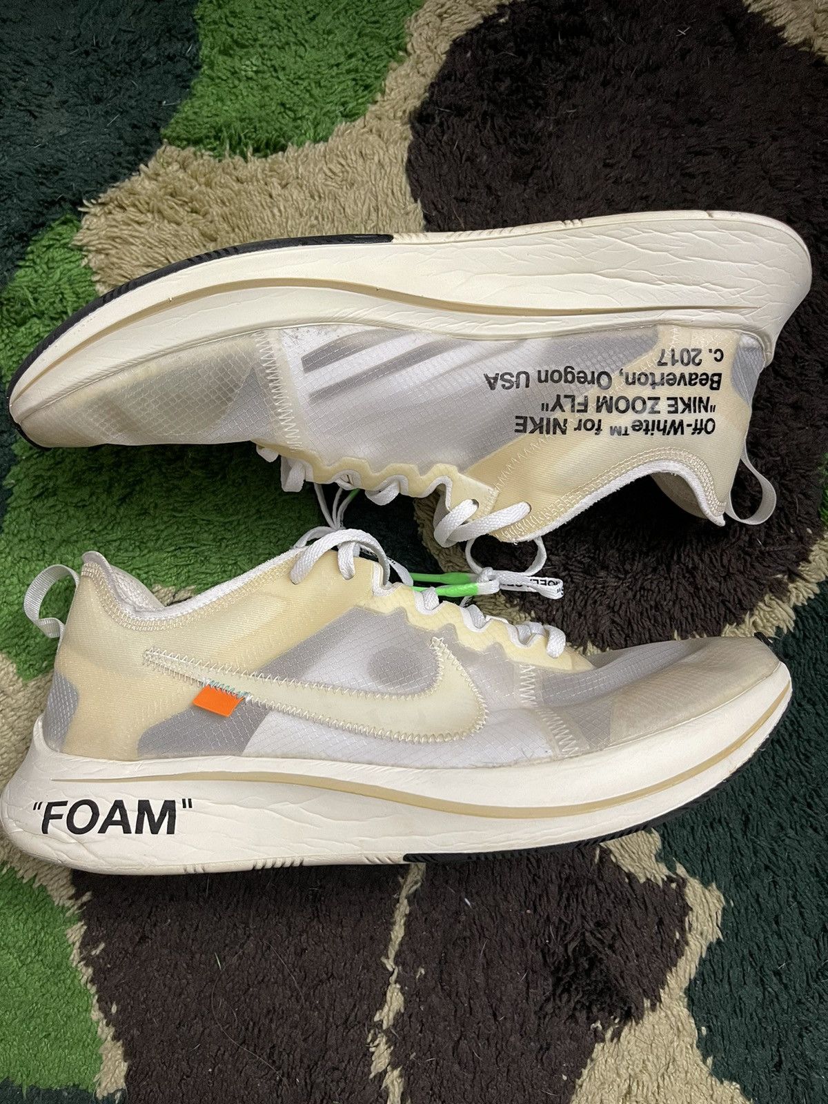 2017 Off-White x Nike Zoom Fly SP 'The Ten' white
