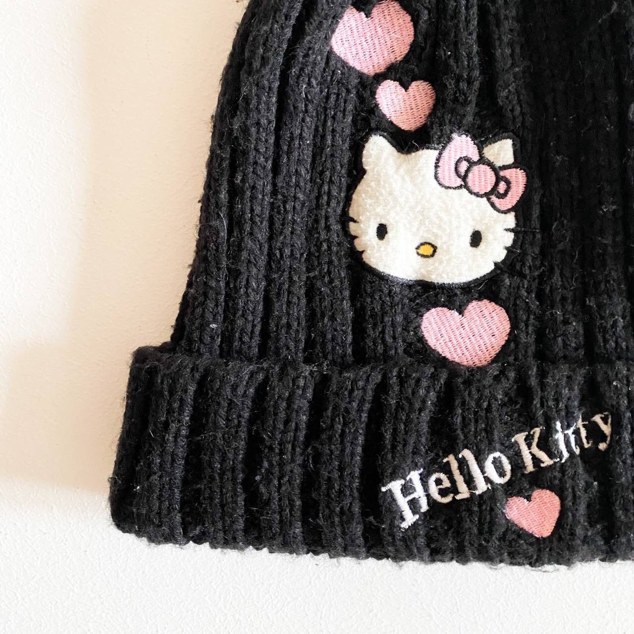 Japanese Brand y2k Hello Kitty Japanese Style Knitted Beanie Hat Vintage Size ONE SIZE - 4 Thumbnail