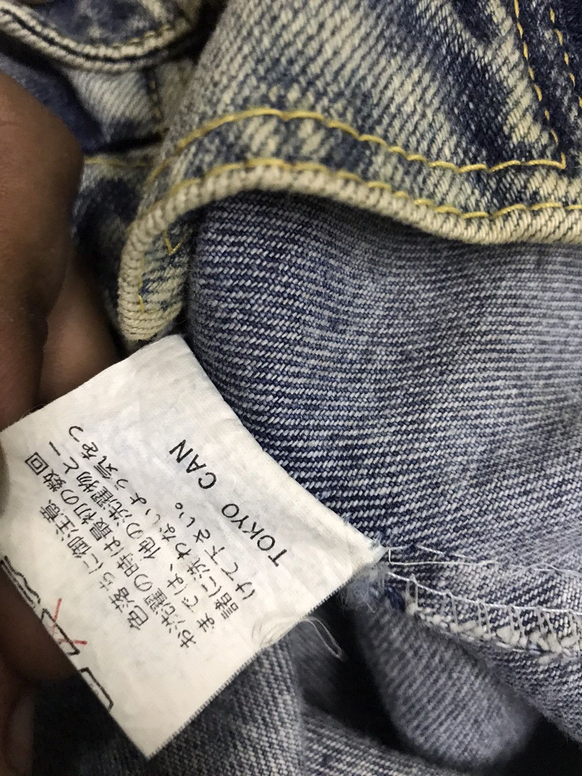 Japanese Brand × Vintage Vtg Cantwo japan distressed patchwork cargo denim jacket Size US XL / EU 56 / 4 - 11 Thumbnail