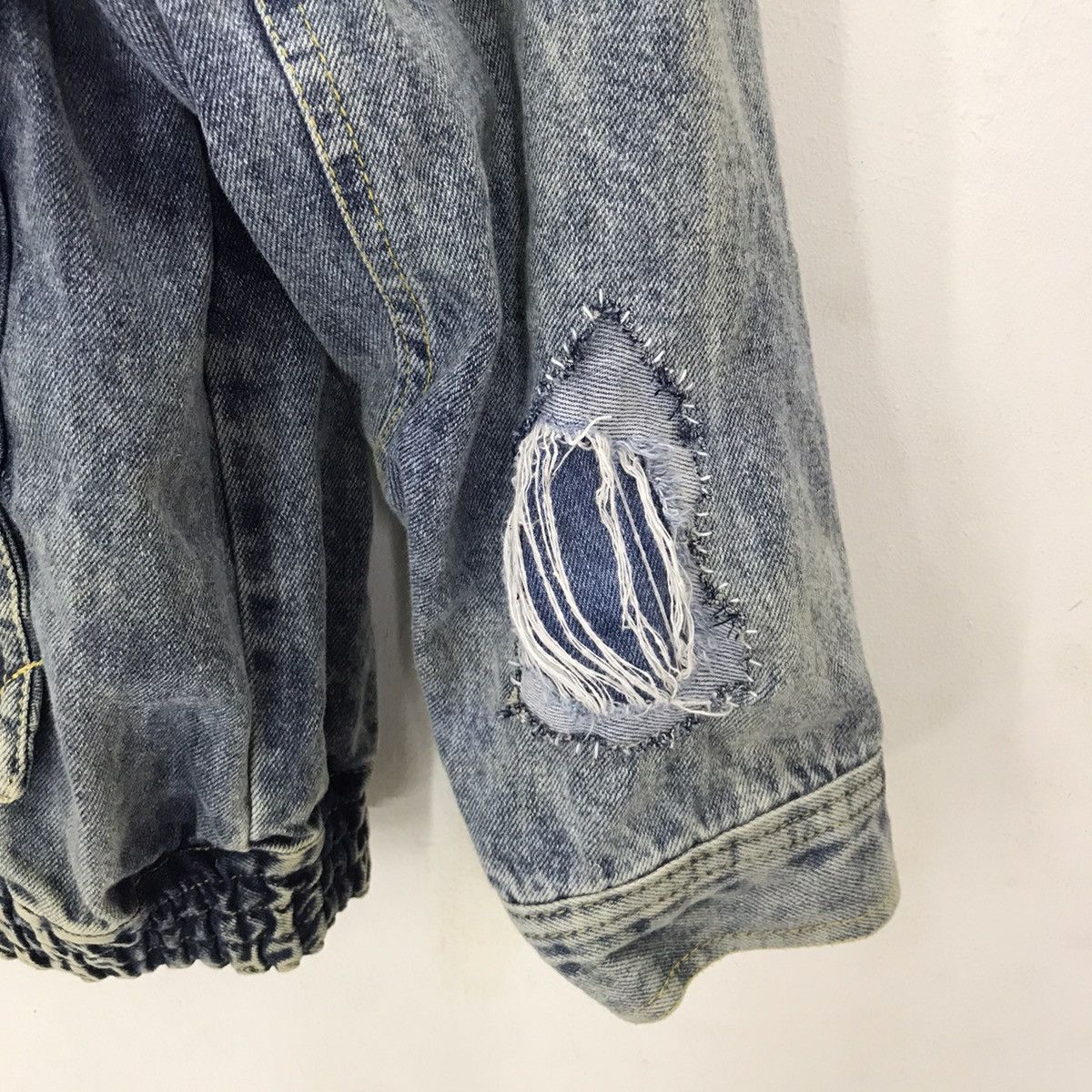 Japanese Brand × Vintage Vtg Cantwo japan distressed patchwork cargo denim jacket Size US XL / EU 56 / 4 - 3 Thumbnail