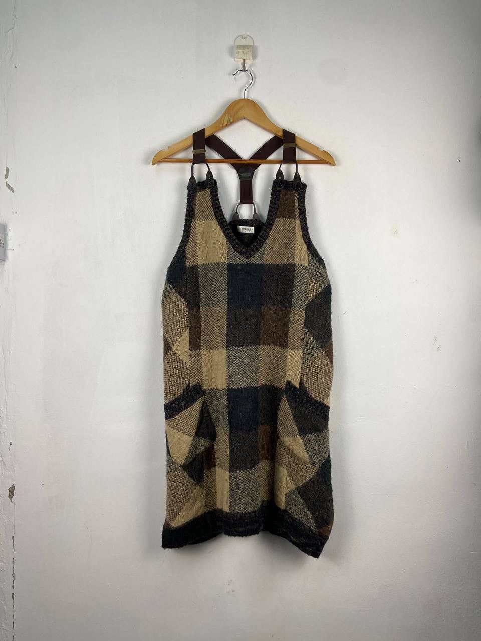 🇯🇵 Japanese Brand Women Patchwork Wool Dress