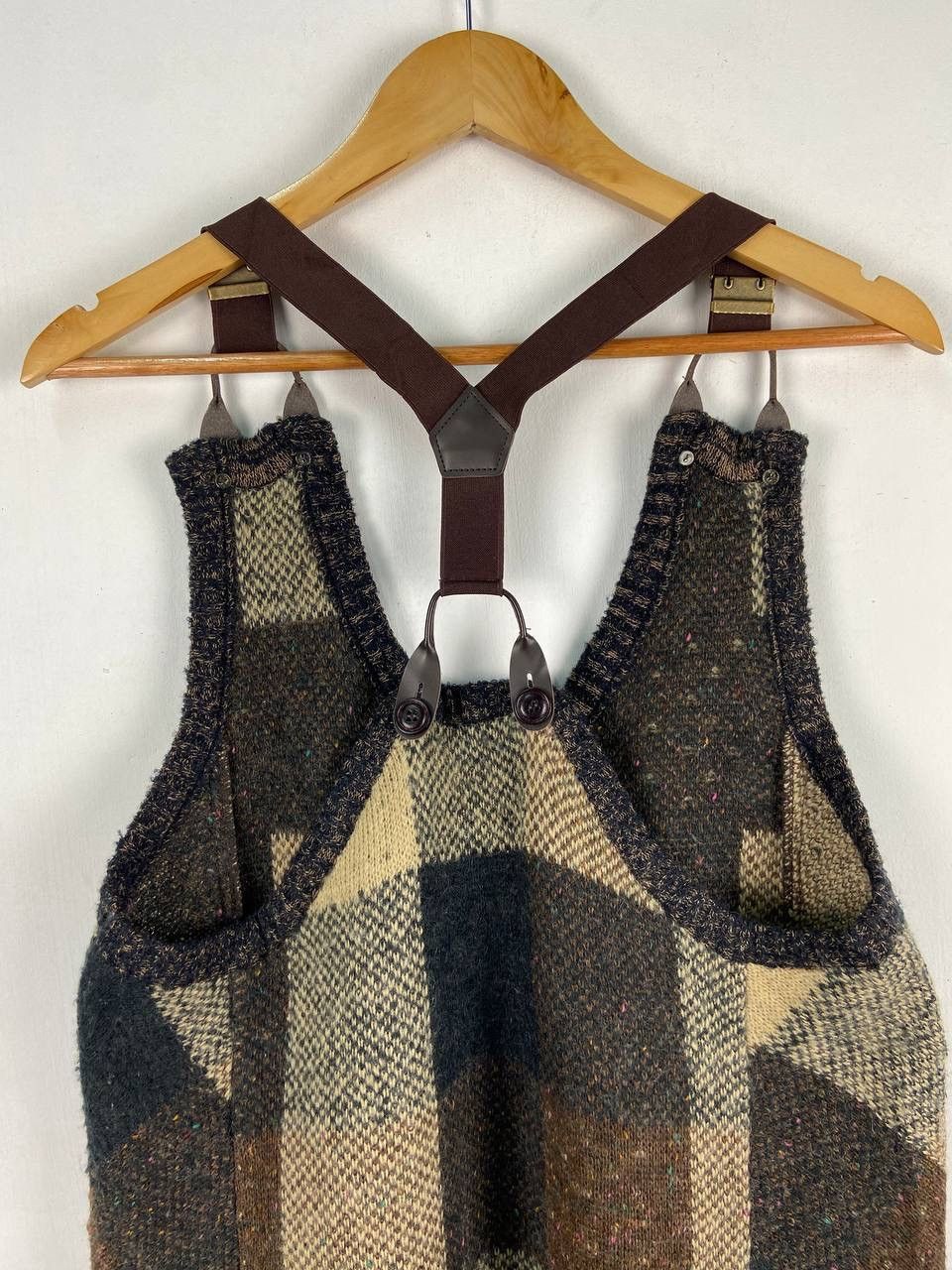 Japanese Brand Japanese Brand Women Patchwork Wool Dress Size M / US 6-8 / IT 42-44 - 3 Thumbnail