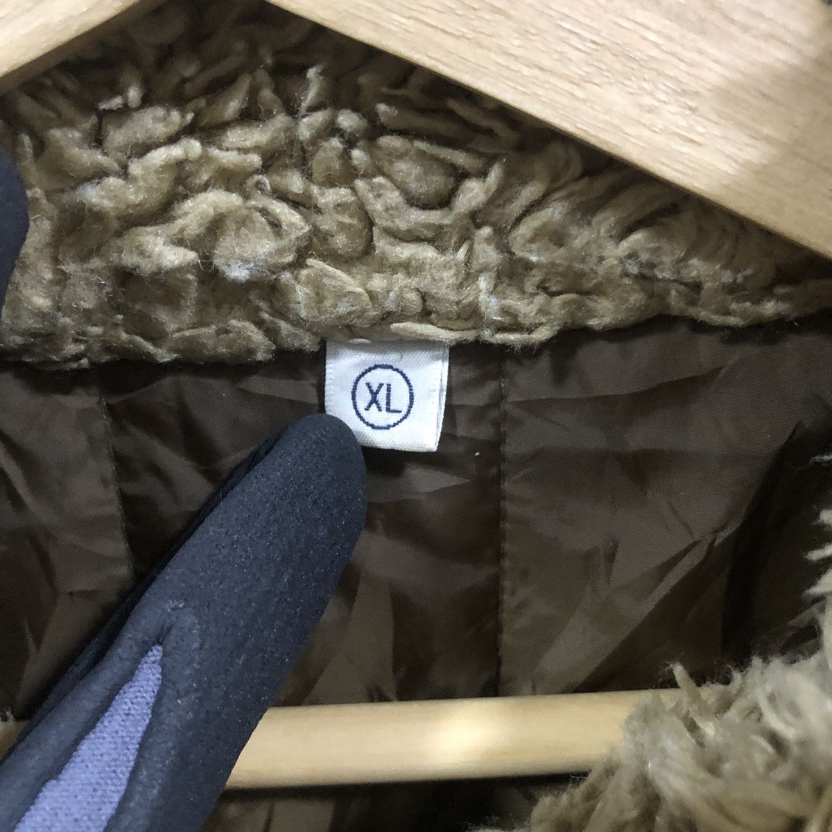 Lemaire × Uniqlo Uniqlo brown sherpa collar denim heavy coat Size US XL / EU 56 / 4 - 5 Thumbnail