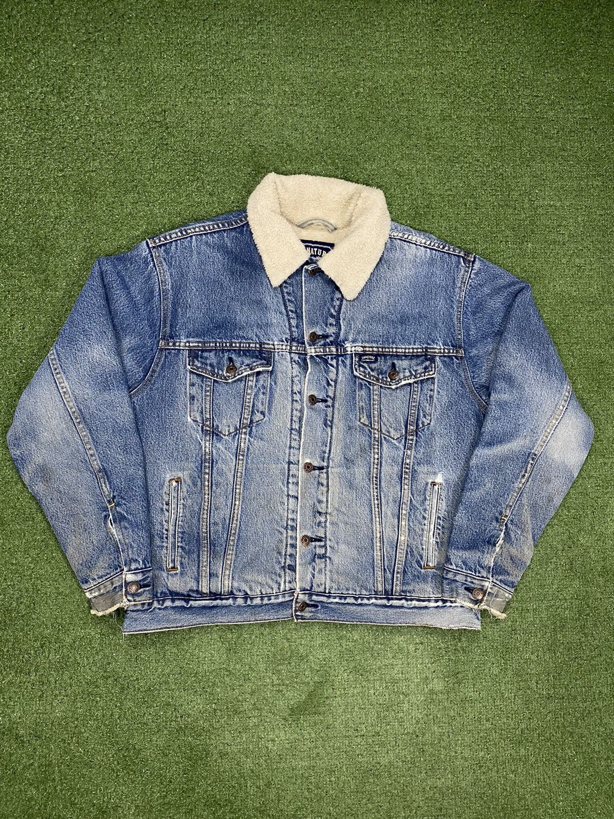 Vintage 00s Y2K Lee Sherpa Denim Jacket M main image 0