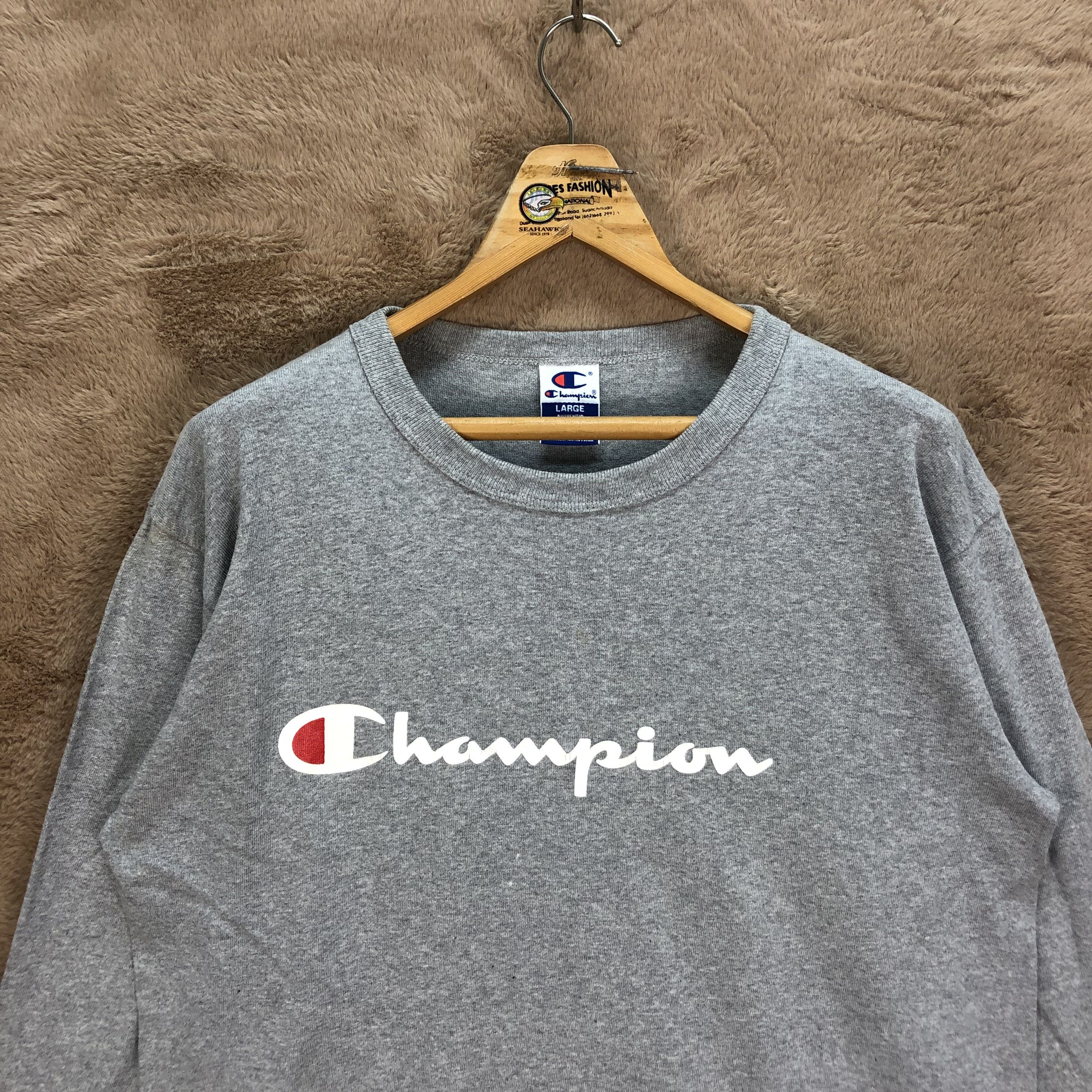 Champion Champion Big Logo Long Sleeve Shirt #5358-185 Size US L / EU 52-54 / 3 - 2 Thumbnail