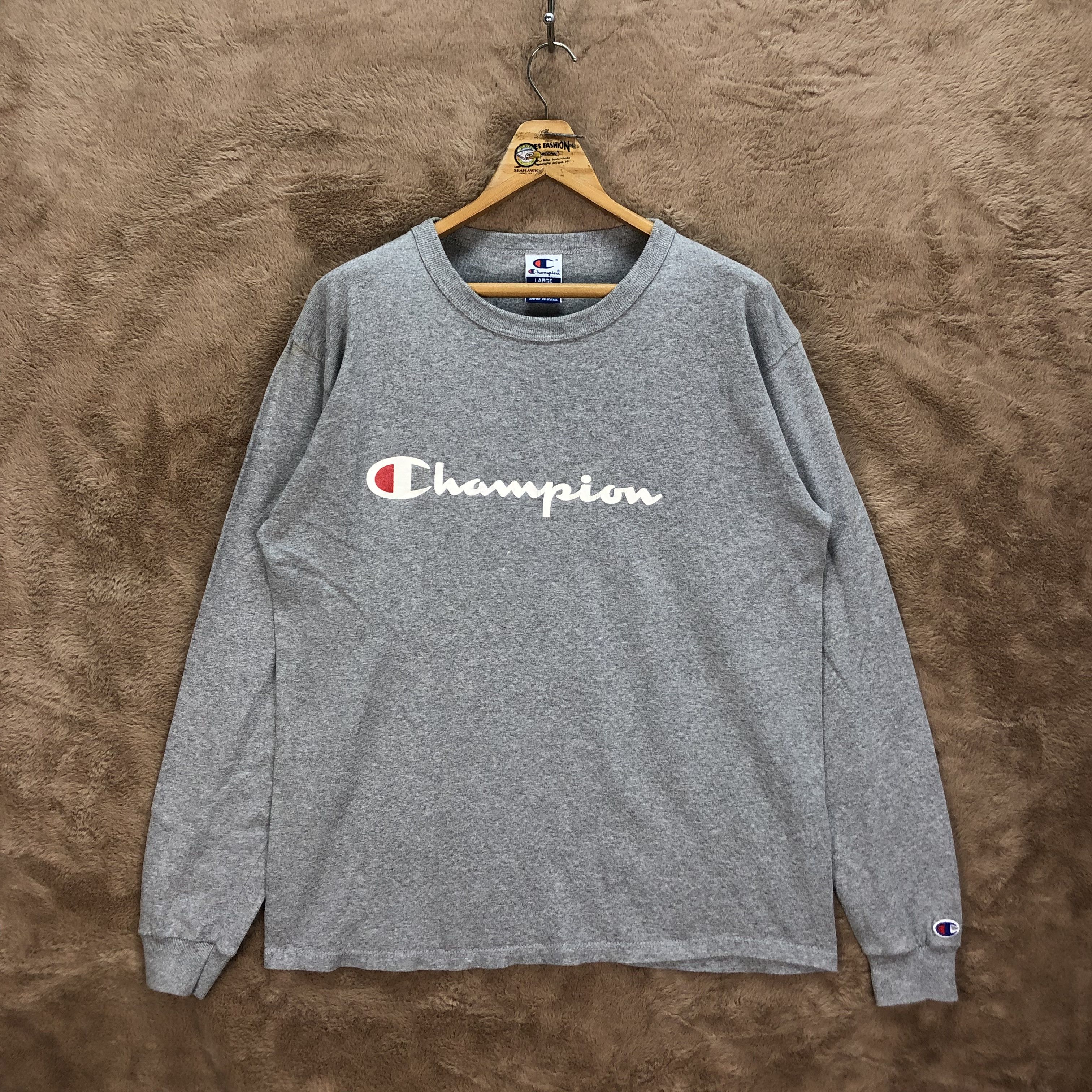 Champion Champion Big Logo Long Sleeve Shirt #5358-185 Size US L / EU 52-54 / 3 - 1 Thumbnail