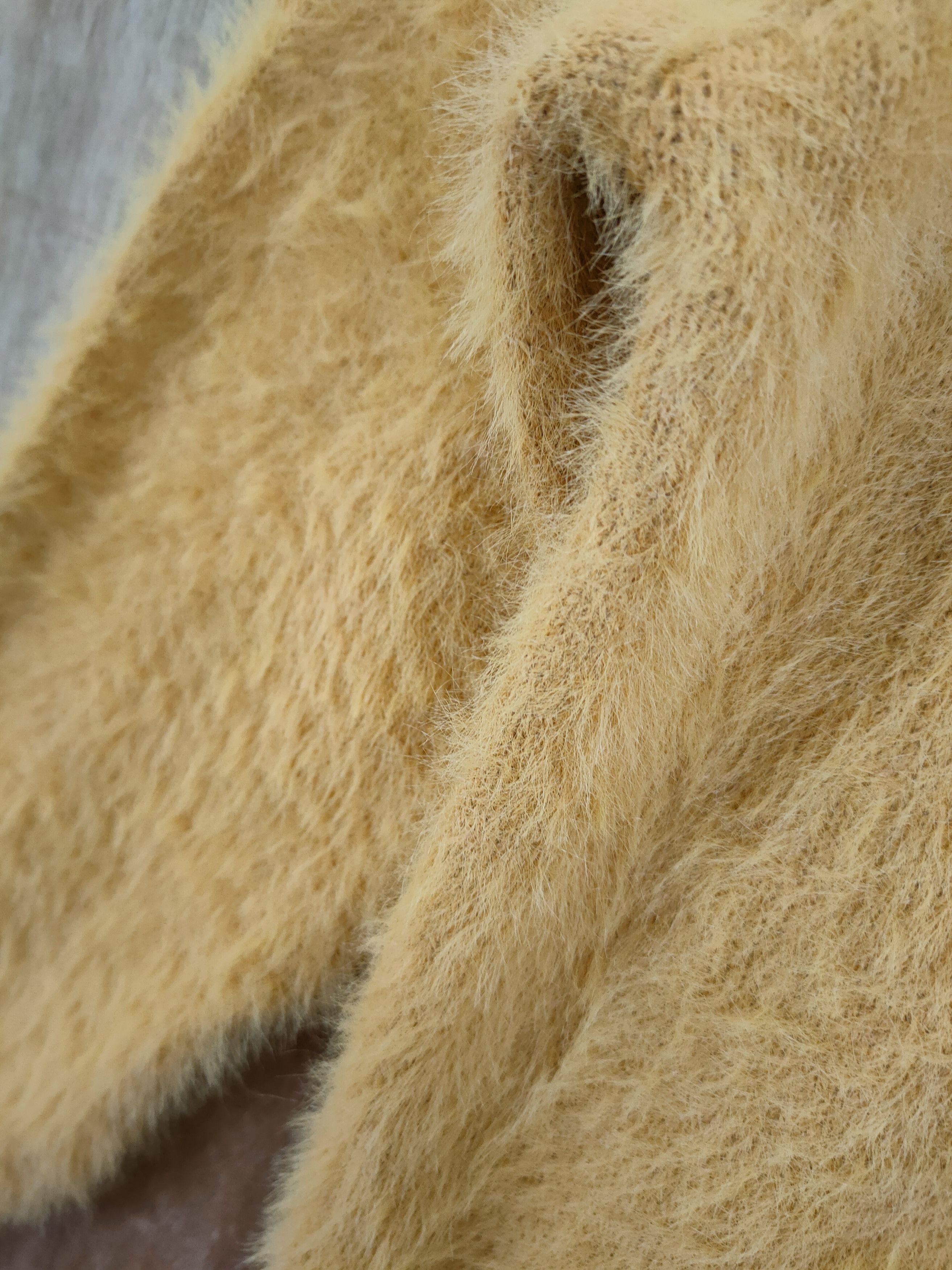 Homespun Knitwear D Discoat mohair shag shaggy soft fur knitwear #46-1032 Size XS / US 0-2 / IT 36-38 - 6 Thumbnail