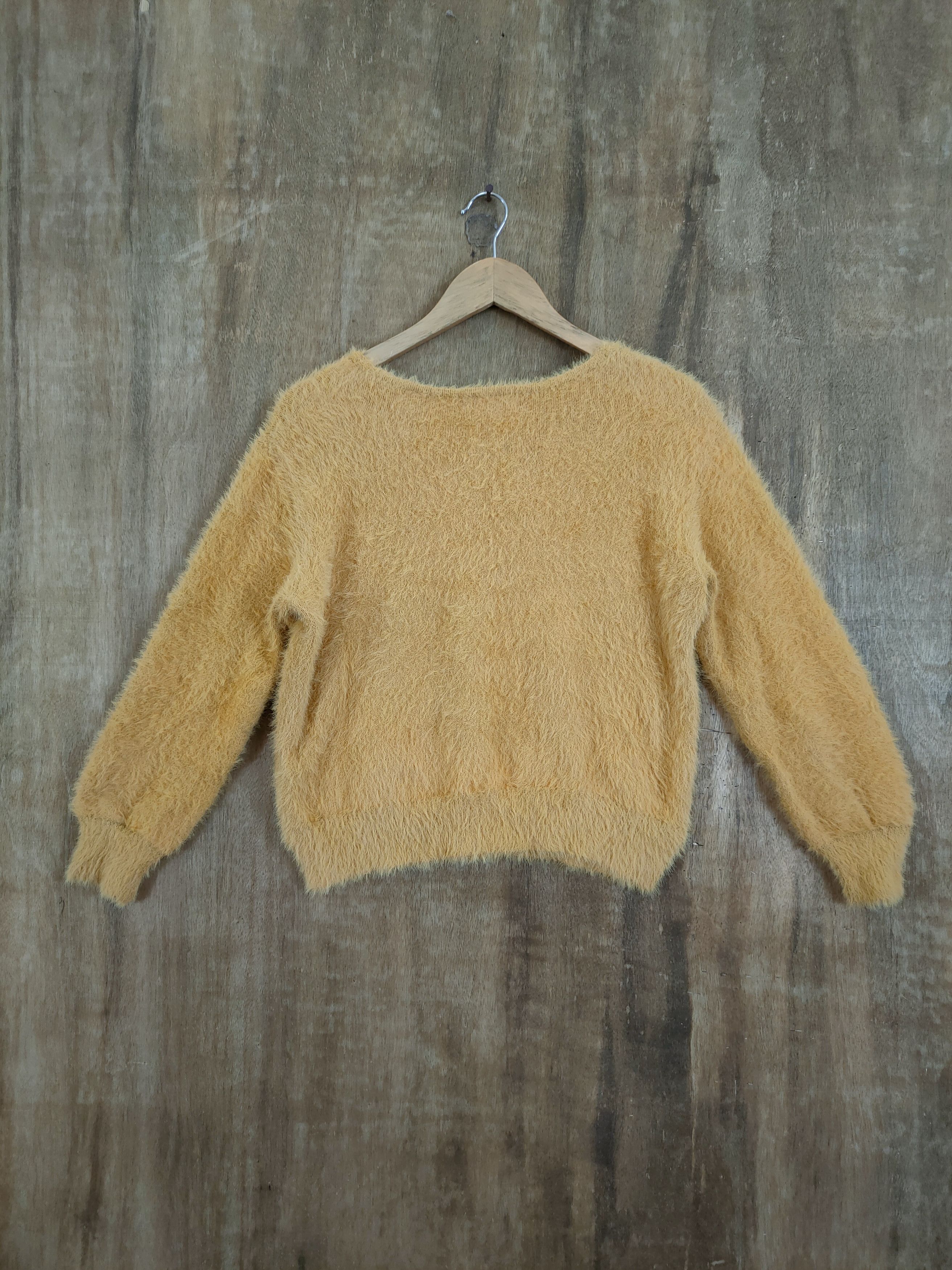 Homespun Knitwear D Discoat mohair shag shaggy soft fur knitwear #46-1032 Size XS / US 0-2 / IT 36-38 - 8 Thumbnail