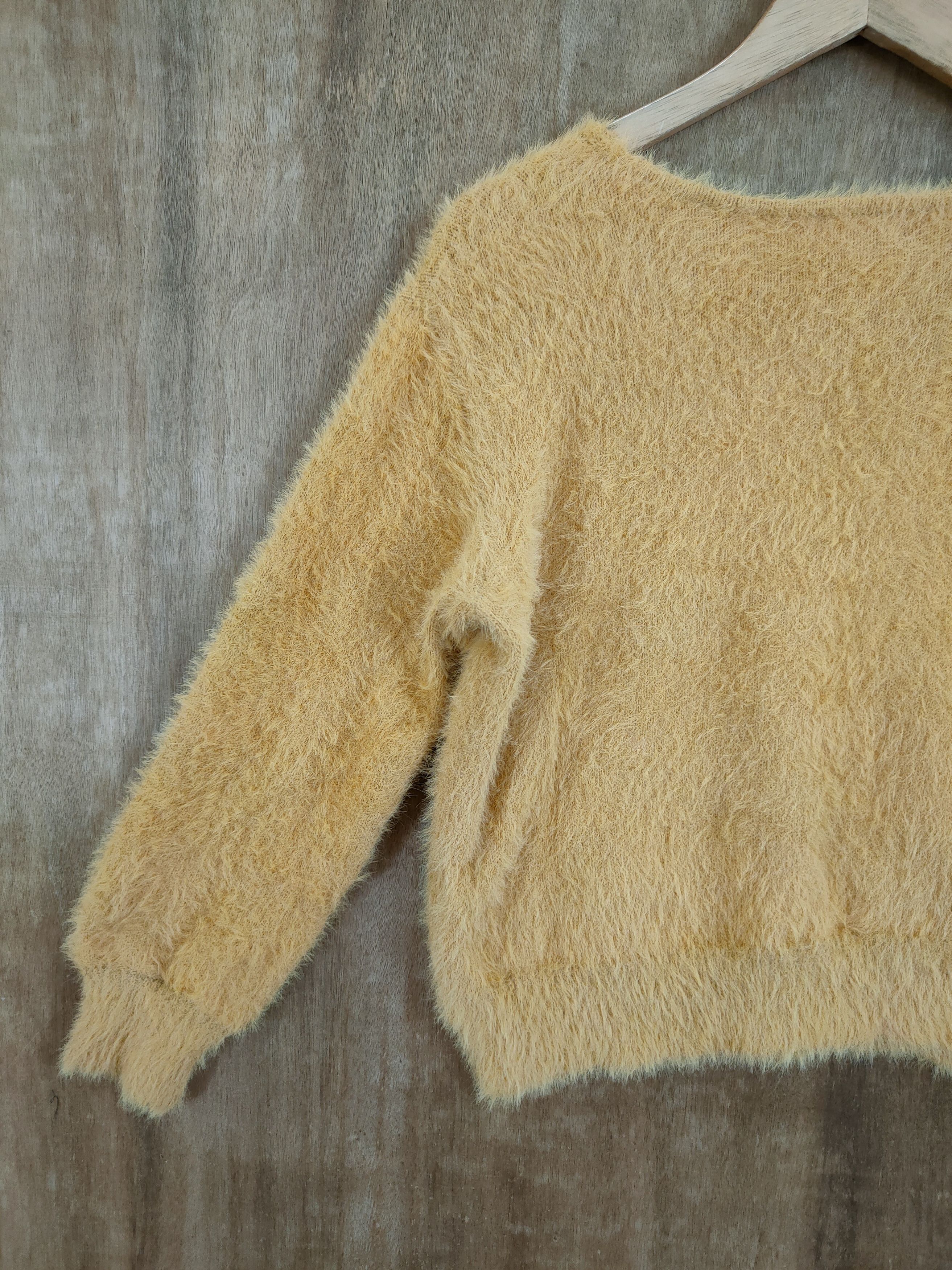 Homespun Knitwear D Discoat mohair shag shaggy soft fur knitwear #46-1032 Size XS / US 0-2 / IT 36-38 - 9 Thumbnail
