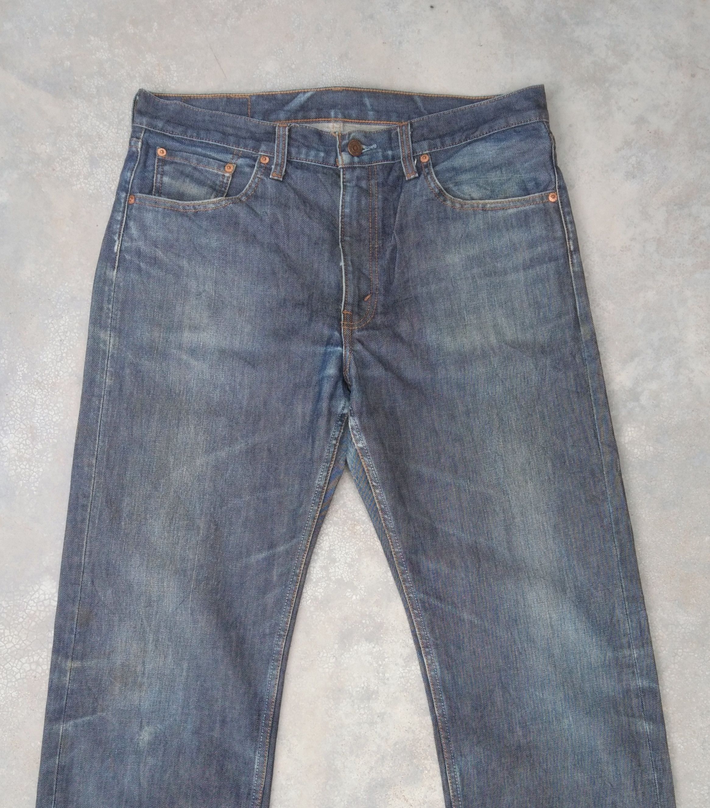 Jean × Levi's × Vintage Vintage Levis 503 Straight Leg Distressed Jeans 36x32 Size US 36 / EU 52 - 8 Thumbnail