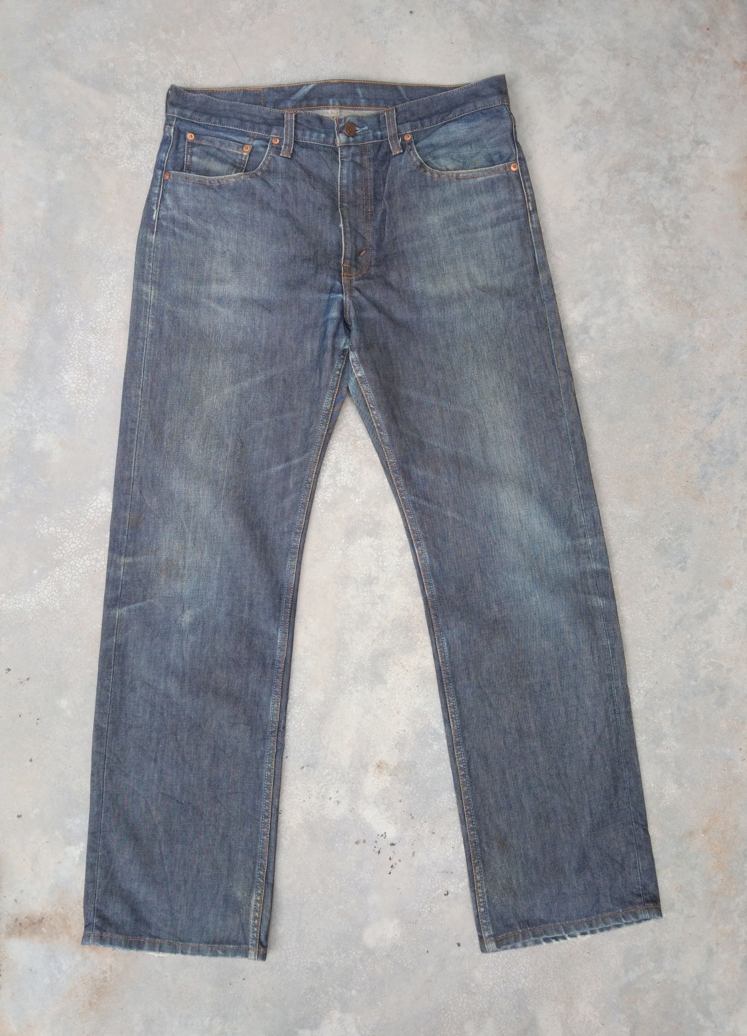 Jean × Levi's × Vintage Vintage Levis 503 Straight Leg Distressed Jeans 36x32 Size US 36 / EU 52 - 1 Thumbnail