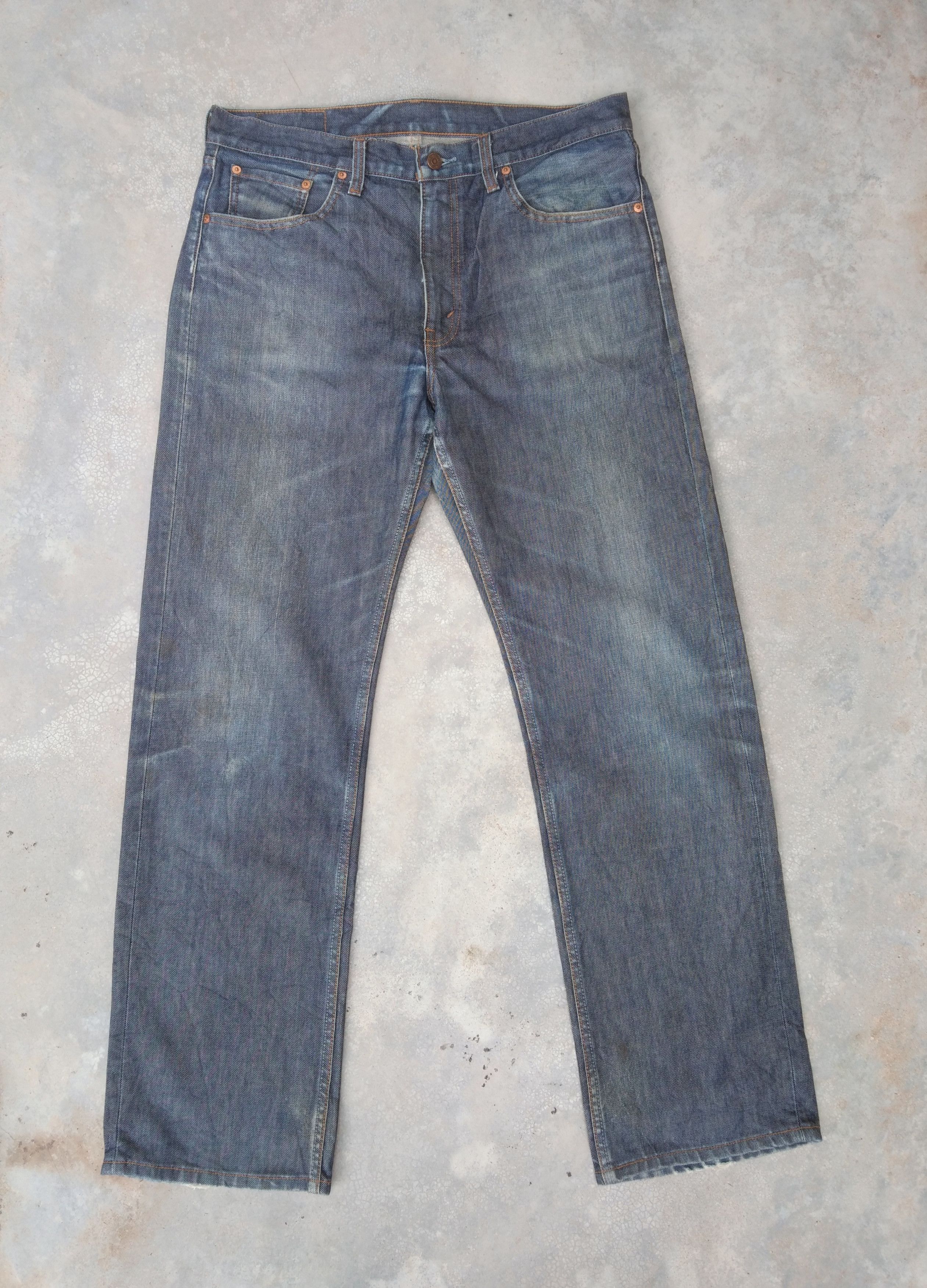 image of Vintage Levi's Jeans 503 Distressed Denim 36X32 in Blue, Men's