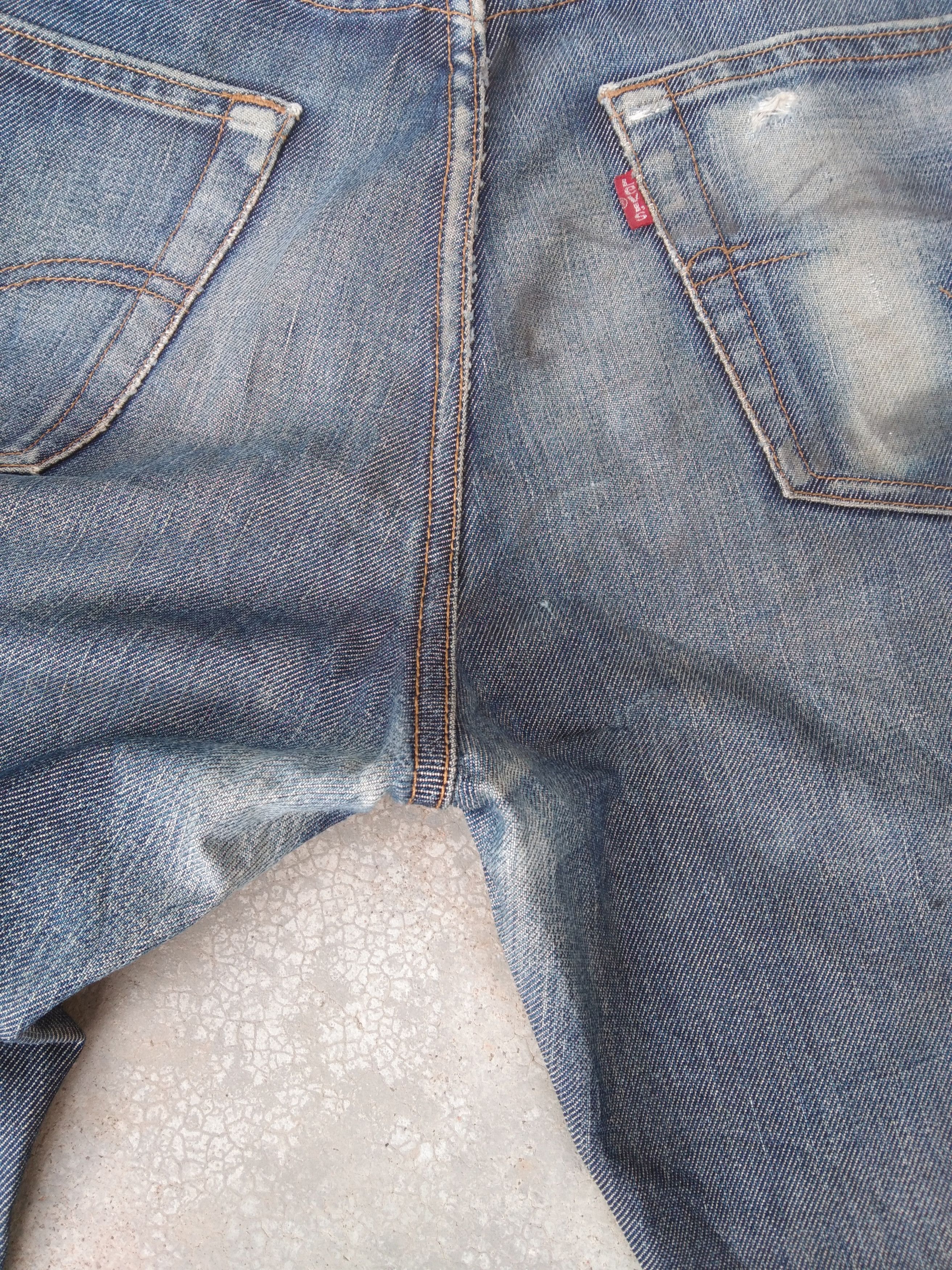 Jean × Levi's × Vintage Vintage Levis 503 Straight Leg Distressed Jeans 36x32 Size US 36 / EU 52 - 3 Thumbnail