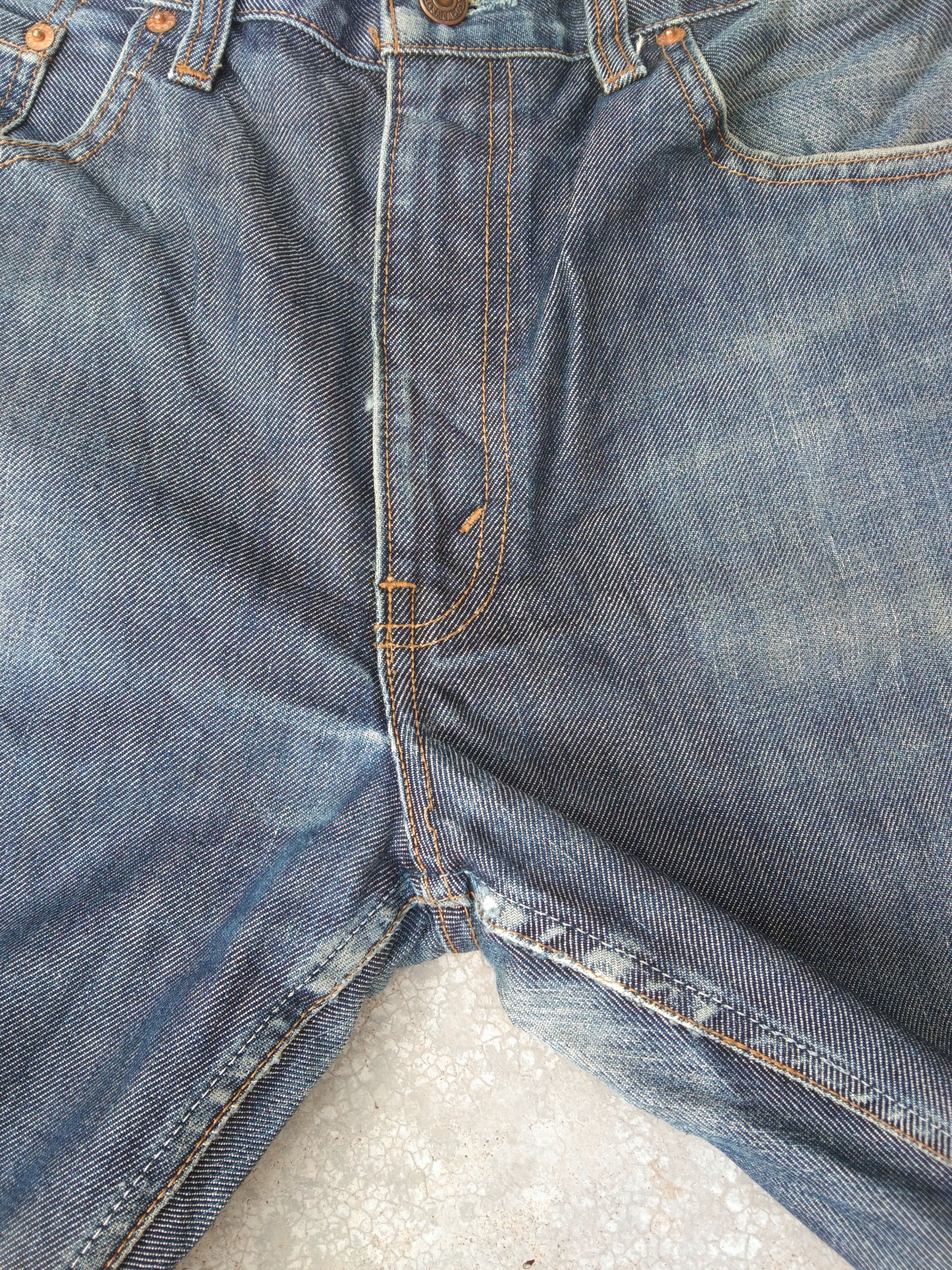 Jean × Levi's × Vintage Vintage Levis 503 Straight Leg Distressed Jeans 36x32 Size US 36 / EU 52 - 7 Thumbnail