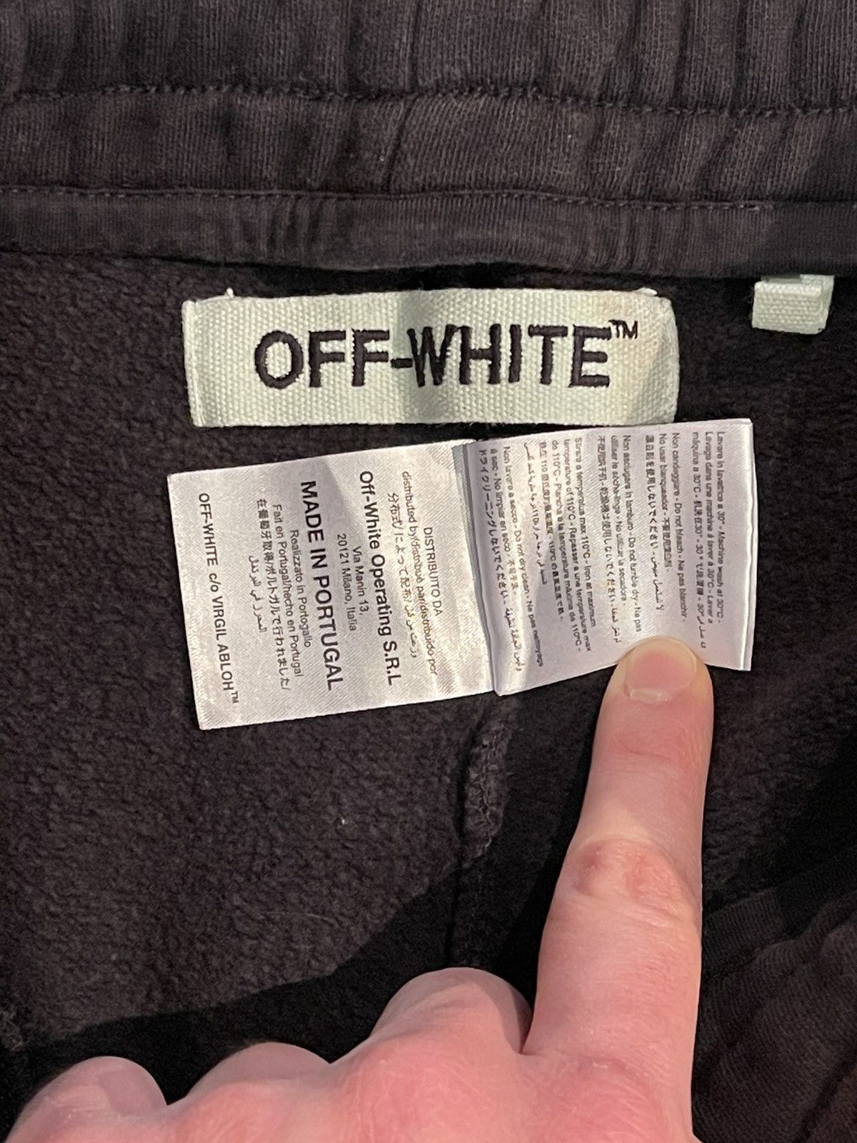 Off-White Off-White Oversized black ‘Yellow Arrow’ Sweatpants Size US 32 / EU 48 - 6 Thumbnail