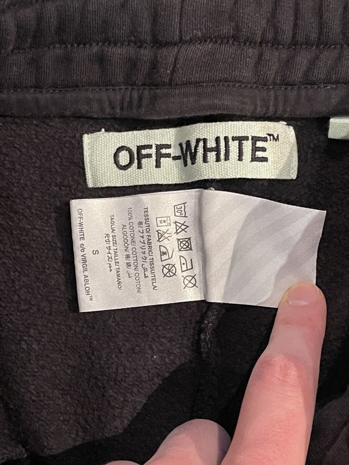 Off-White Off-White Oversized black ‘Yellow Arrow’ Sweatpants Size US 32 / EU 48 - 5 Thumbnail