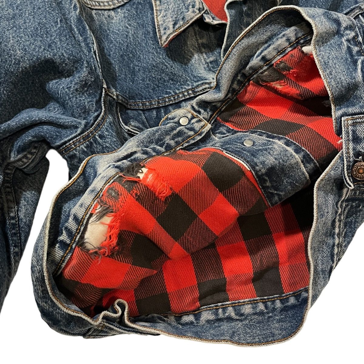 Levi's × Vintage Vintage Levi’s Flannel Lined Denim Jacket Size US M / EU 48-50 / 2 - 5 Thumbnail