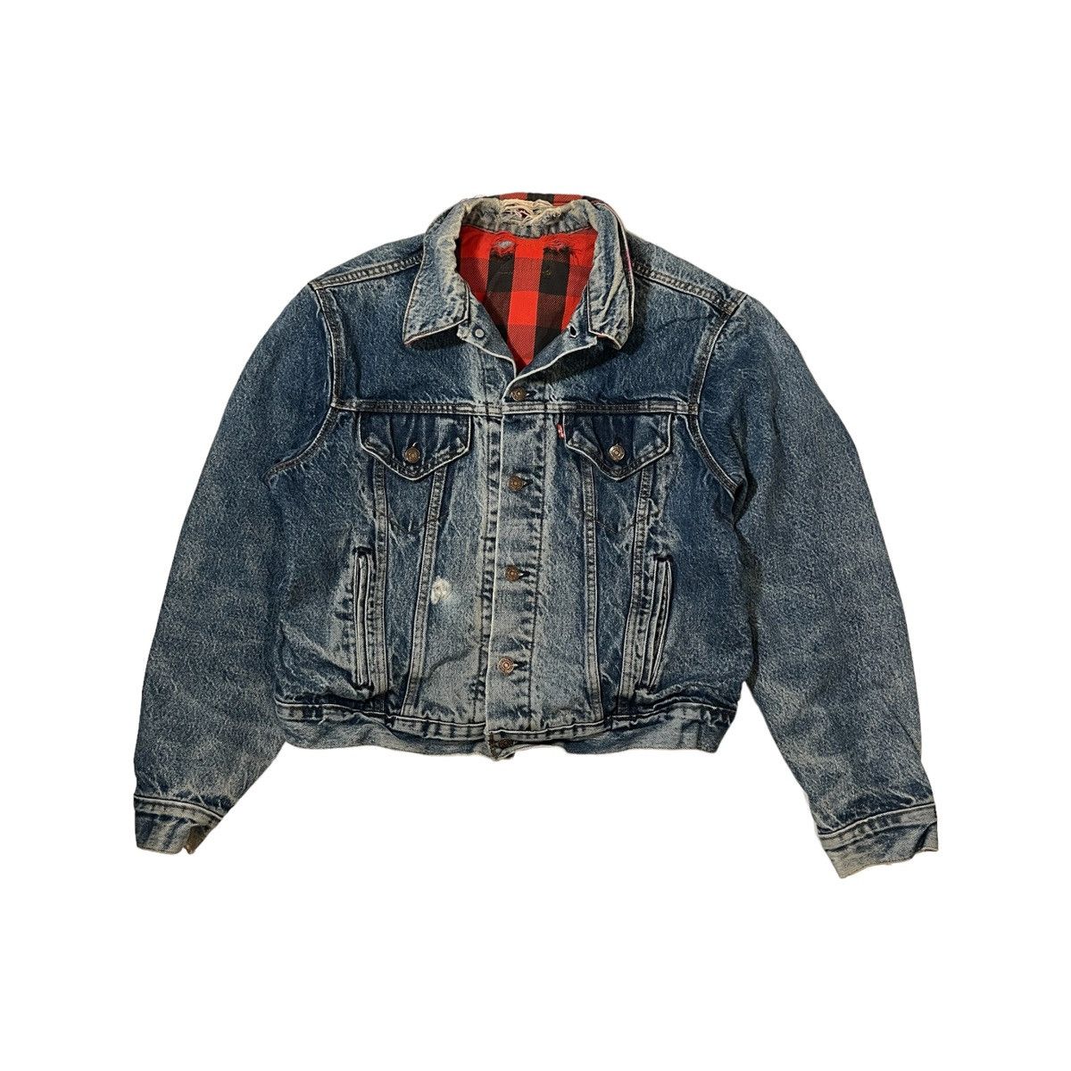 Levi's × Vintage Vintage Levi’s Flannel Lined Denim Jacket Size US M / EU 48-50 / 2 - 1 Thumbnail