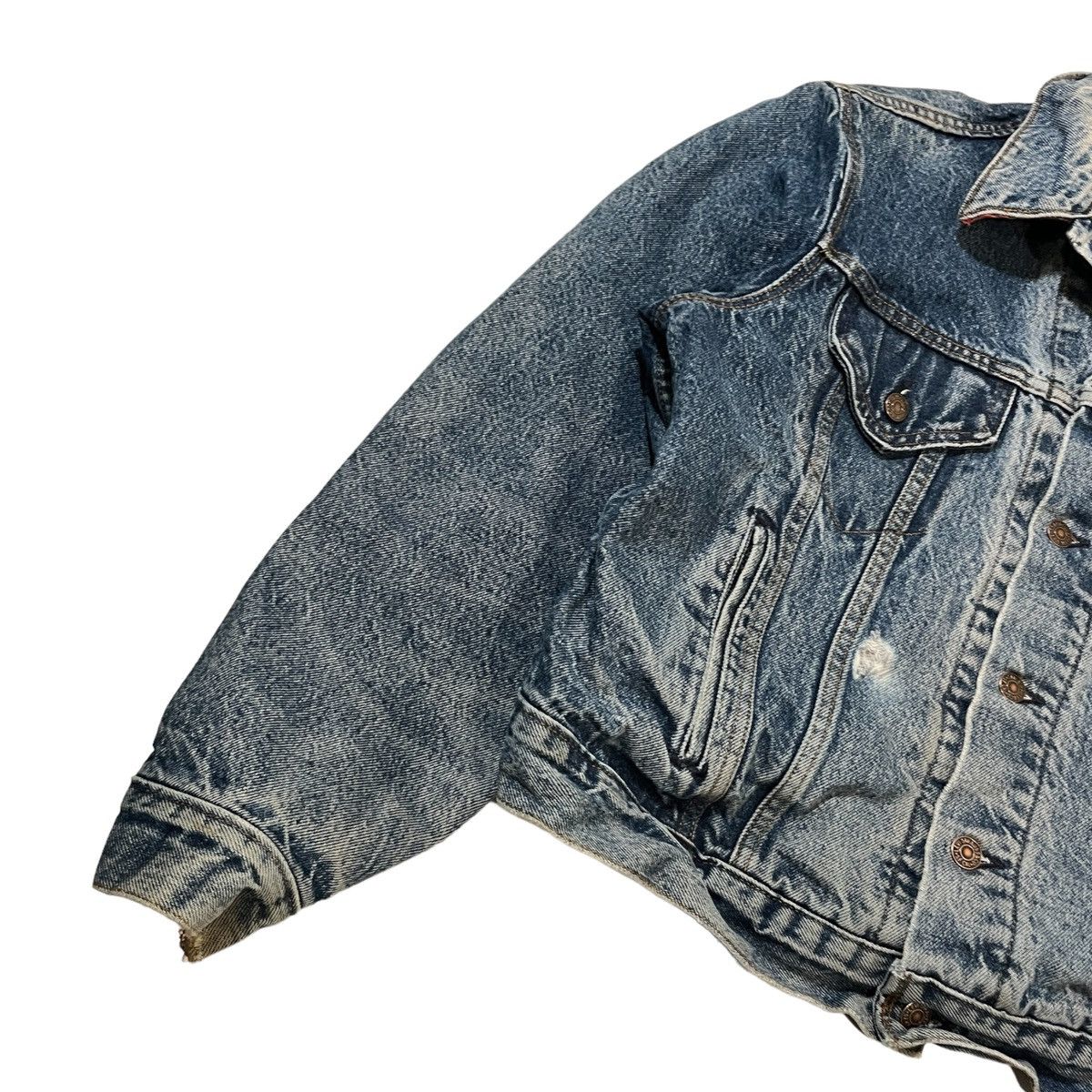 Levi's × Vintage Vintage Levi’s Flannel Lined Denim Jacket Size US M / EU 48-50 / 2 - 2 Thumbnail